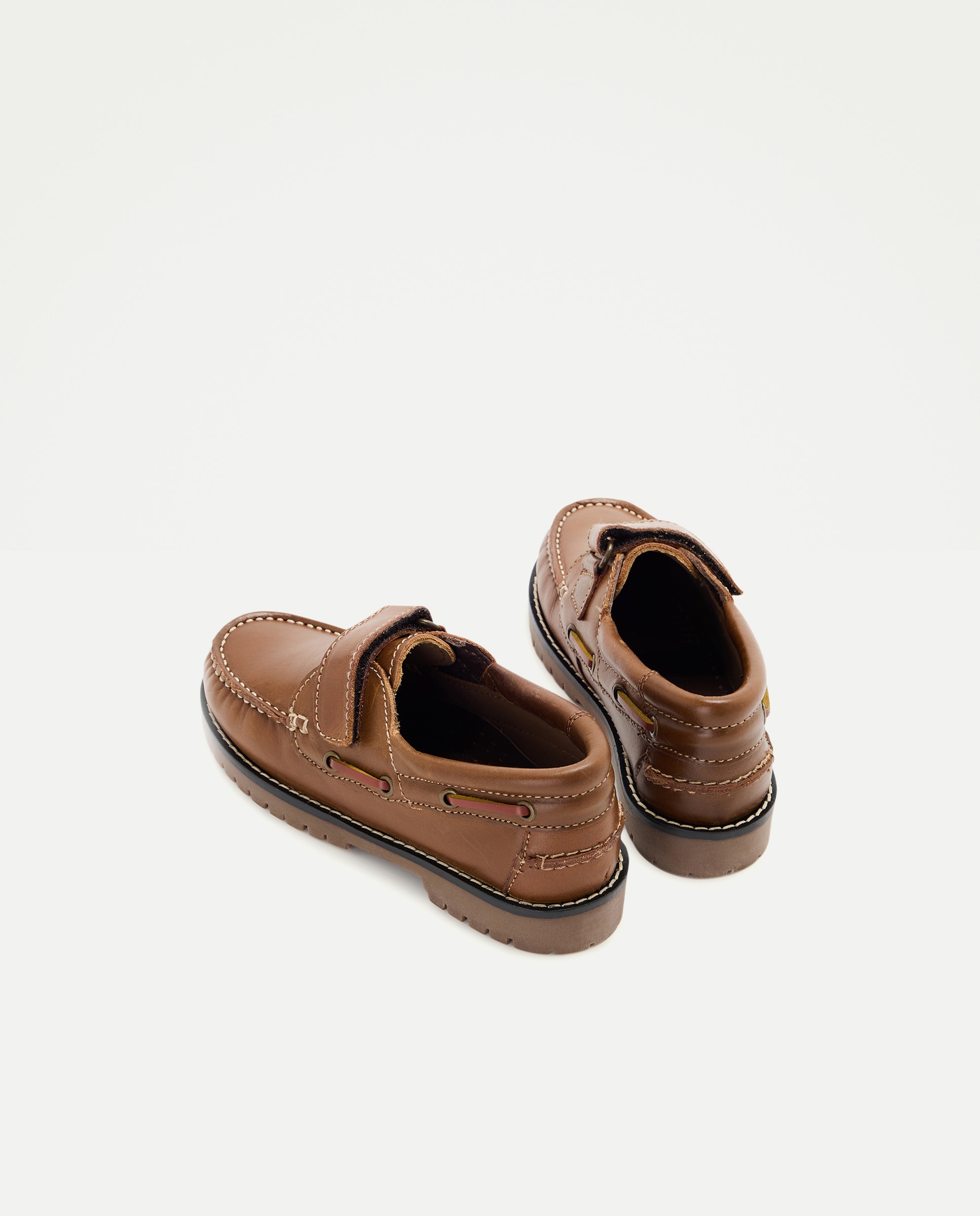 Náuticos de niño con cierre de velcro y realizados en piel - Kids El Corte Inglés - 730 Camel 730 Camel-3