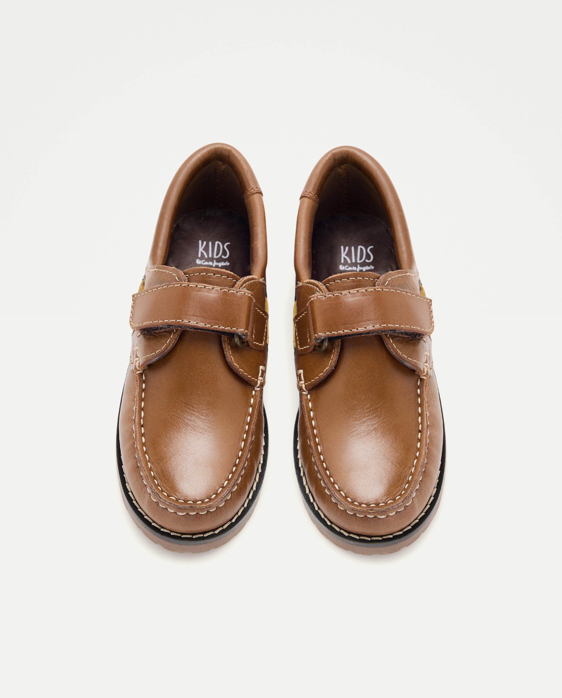 Náuticos de niño con cierre de velcro y realizados en piel - Kids El Corte Inglés - 730 Camel 730 Camel-4