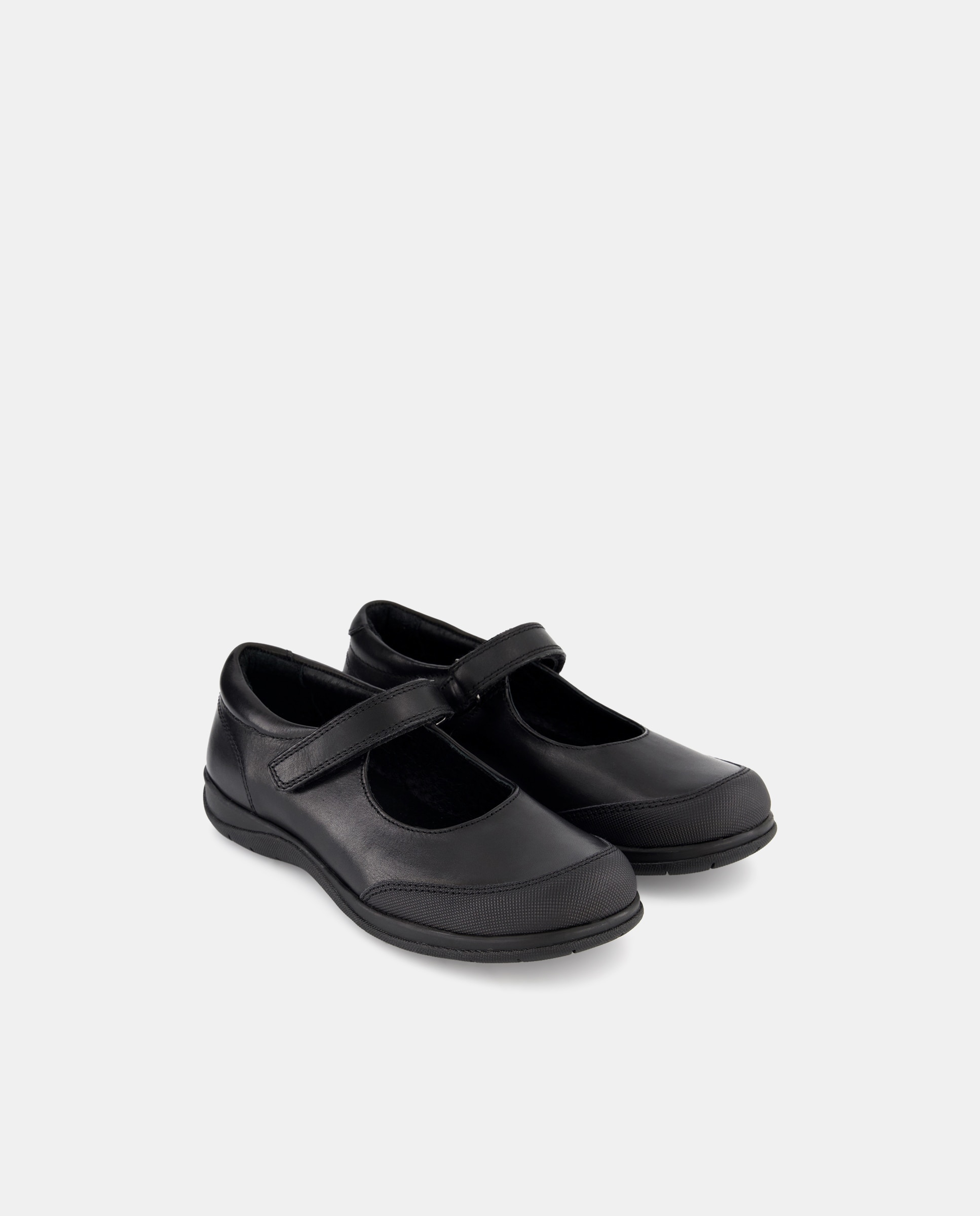 Sapatos de Presilha Tipo Escolares em Pele Kids El Corte Inglés Preto-2