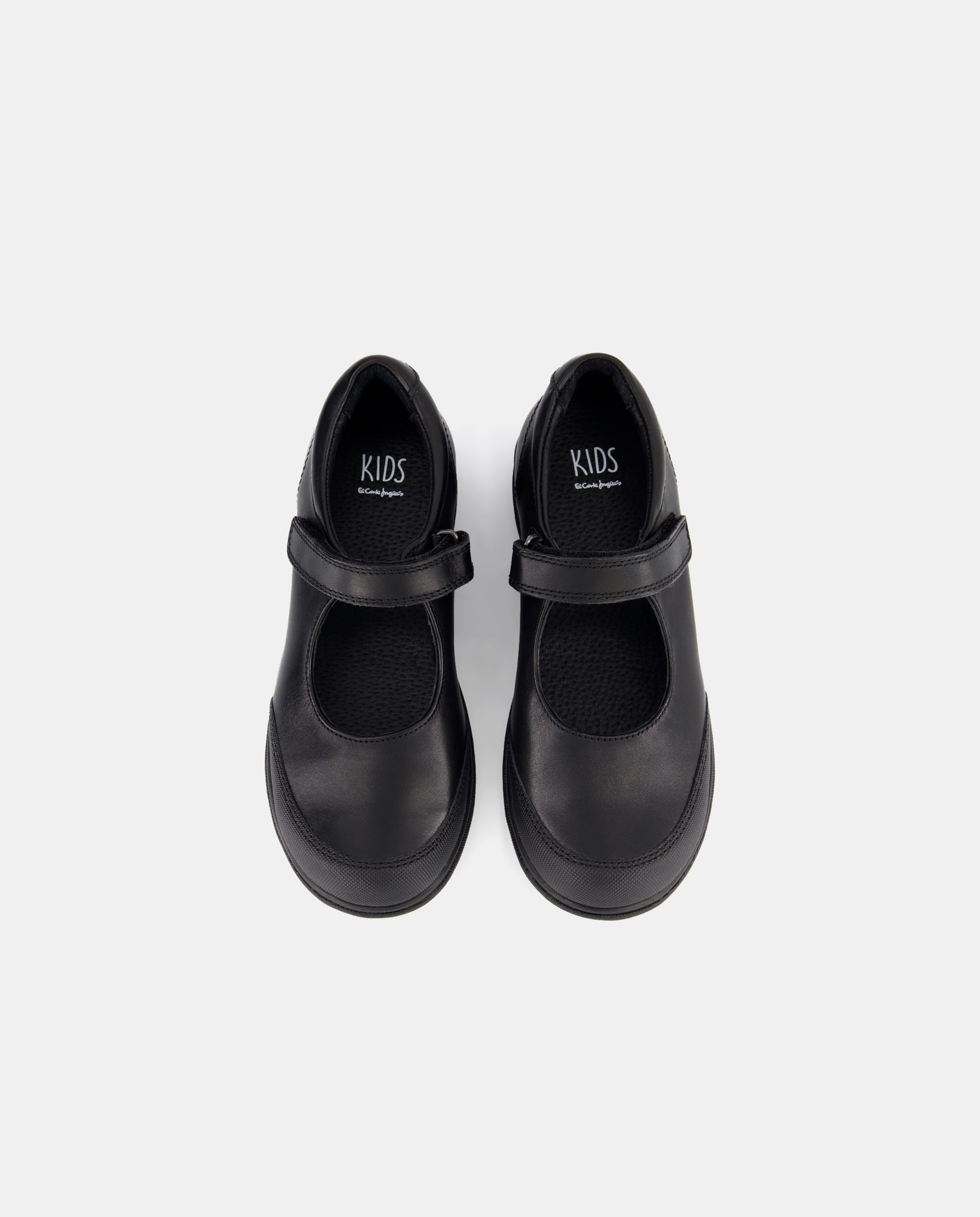 Sapatos de Presilha Tipo Escolares em Pele Kids El Corte Inglés Preto-4