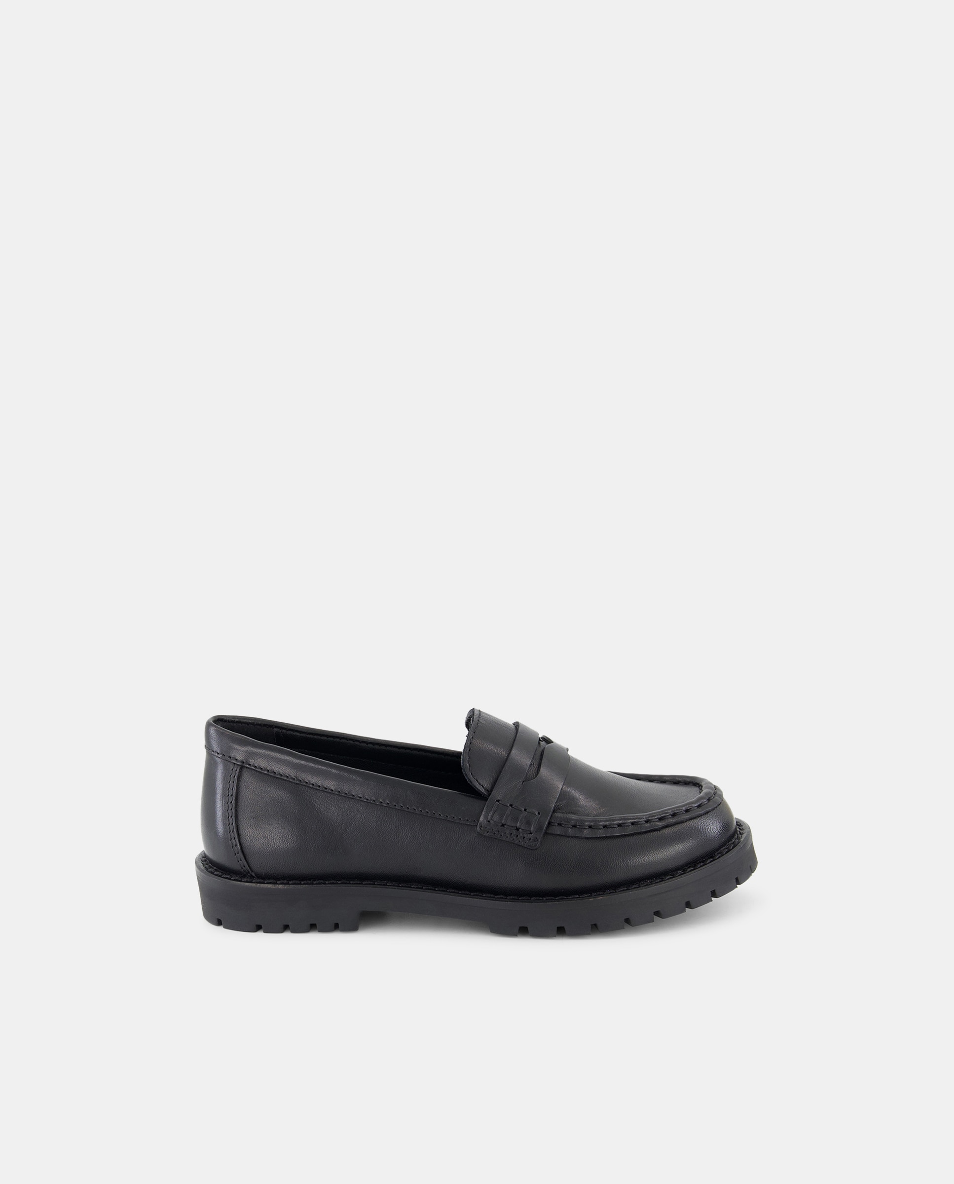 Sapatos de Presilha Escolares em Pele Kids El Corte Inglés Preto-1