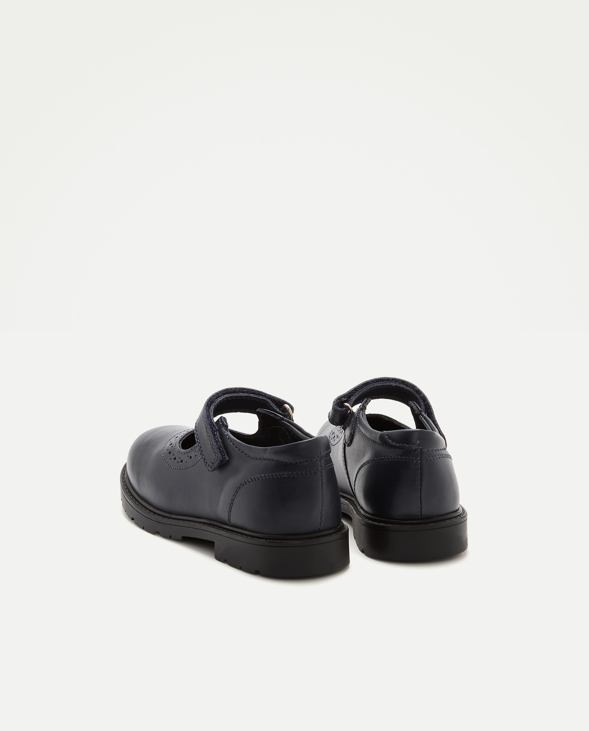 Sapatos de Presilha VAC em Pele com Furos Kids El Corte Inglés Azul-marinho-3