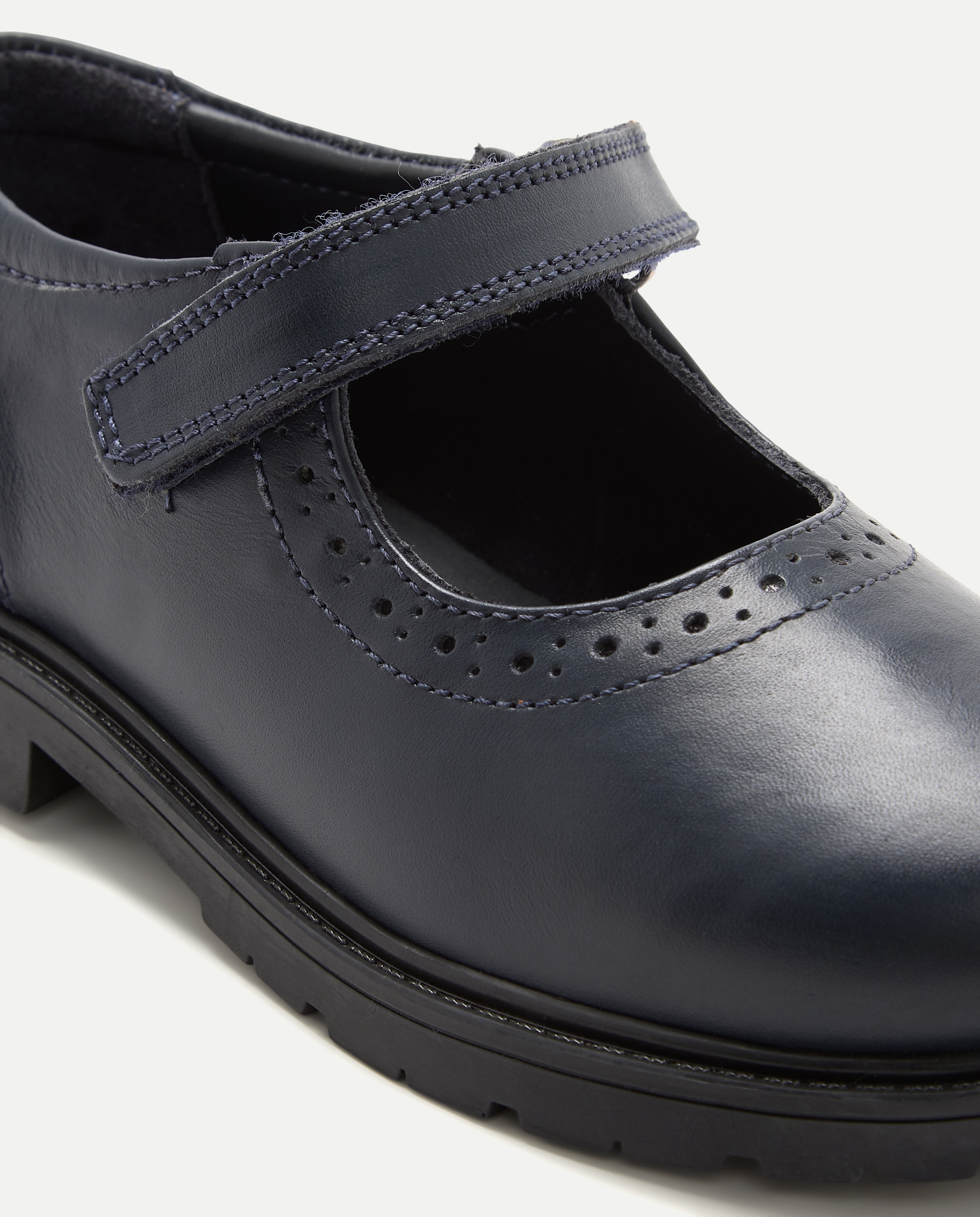Sapatos de Presilha VAC em Pele com Furos Kids El Corte Inglés Azul-marinho-5