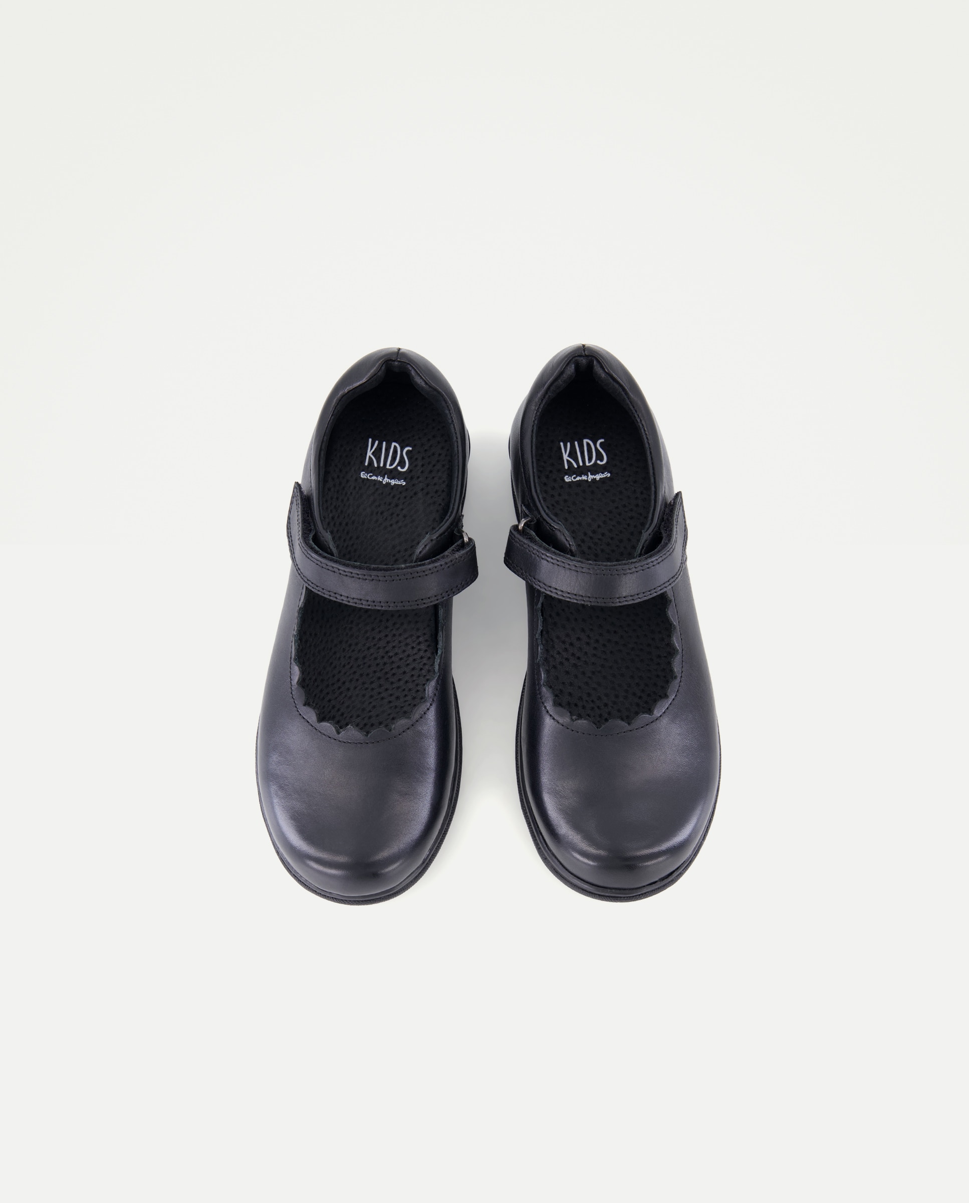 Sapatos de Presilha com Detalhe de Ondas Kids El Corte Inglés Preto-4