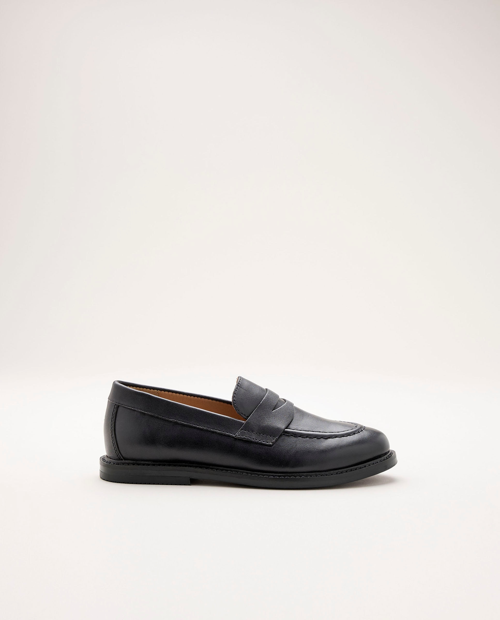 Mocassins em Pele com Travessão Coconut El Corte Inglés Azul-marinho-1