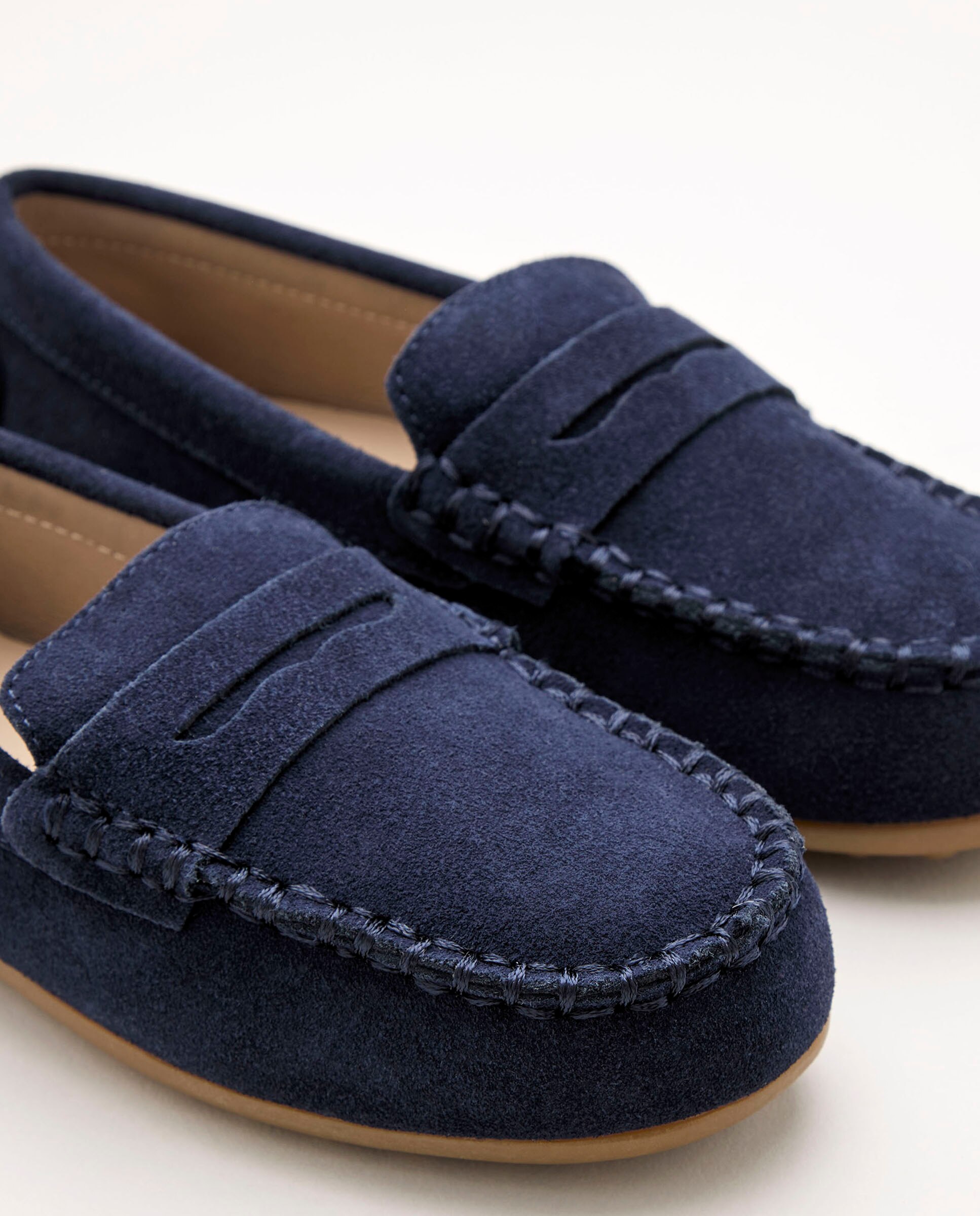 Mocasin antifaz serraje de niño - Coconut El Corte Inglés - Azul marino Azul marino-5