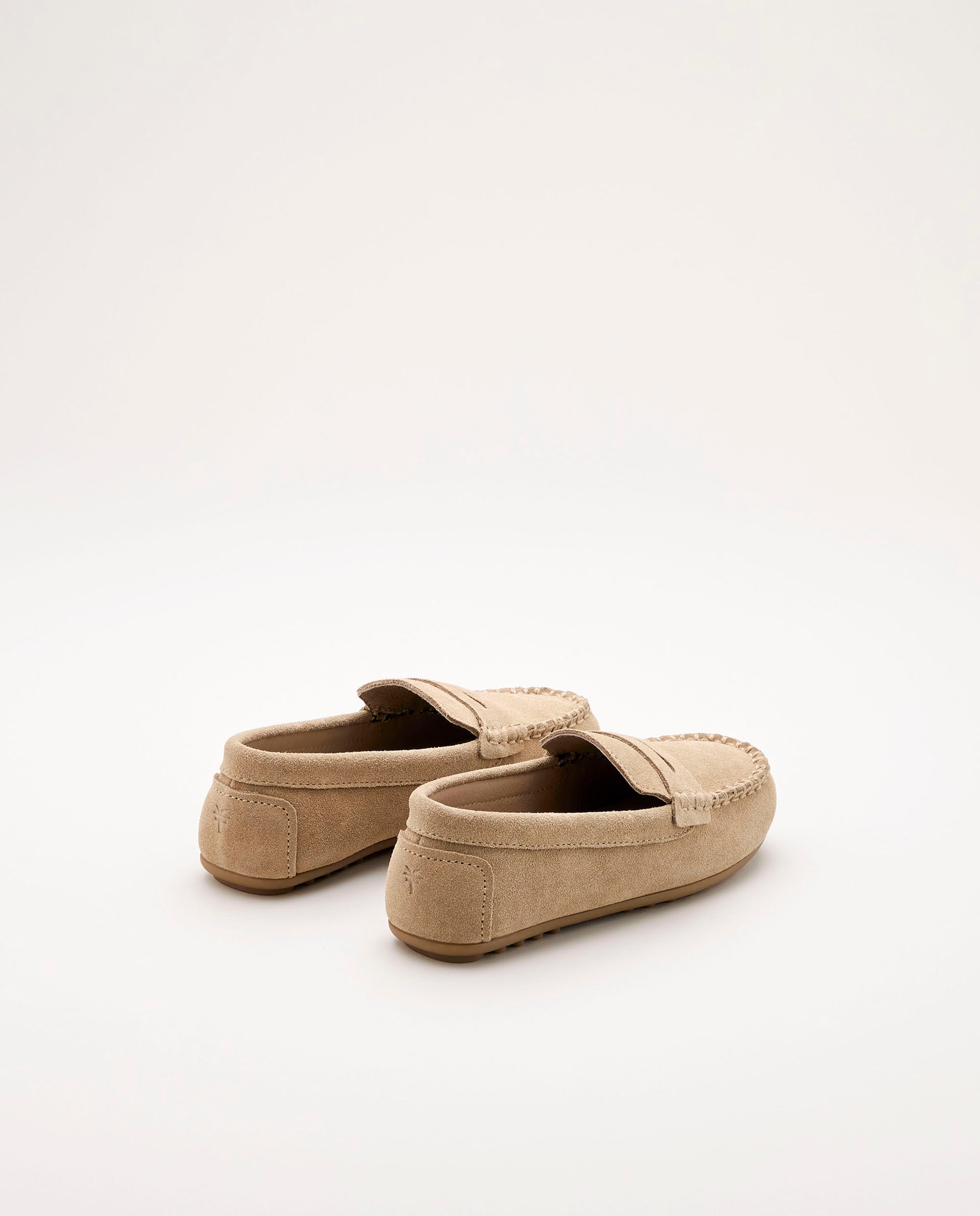 Mocassins de Croute com Travessão Coconut El Corte Inglés Bege-3