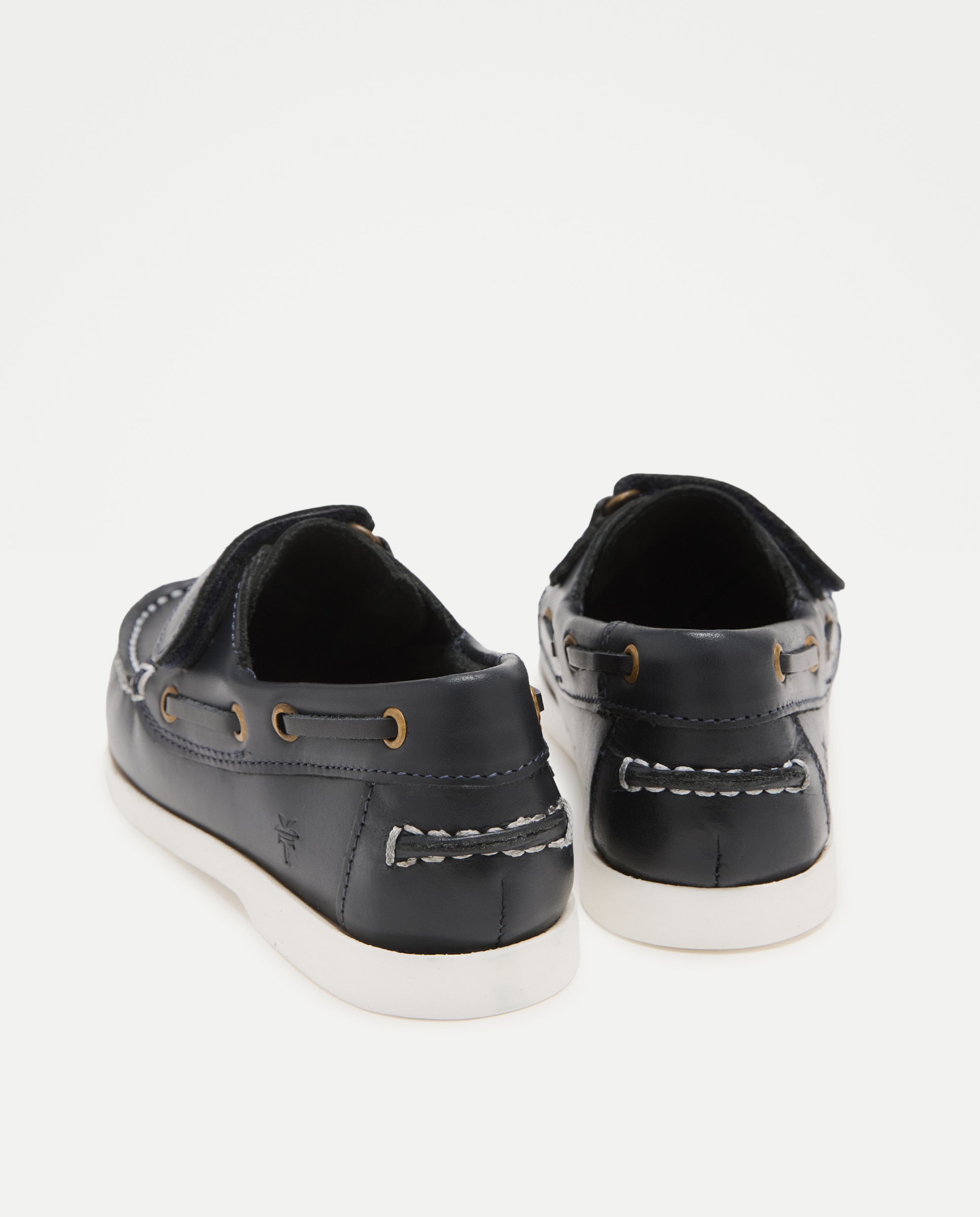 Náuticos em Pele com Velcro Azul-marinho-3