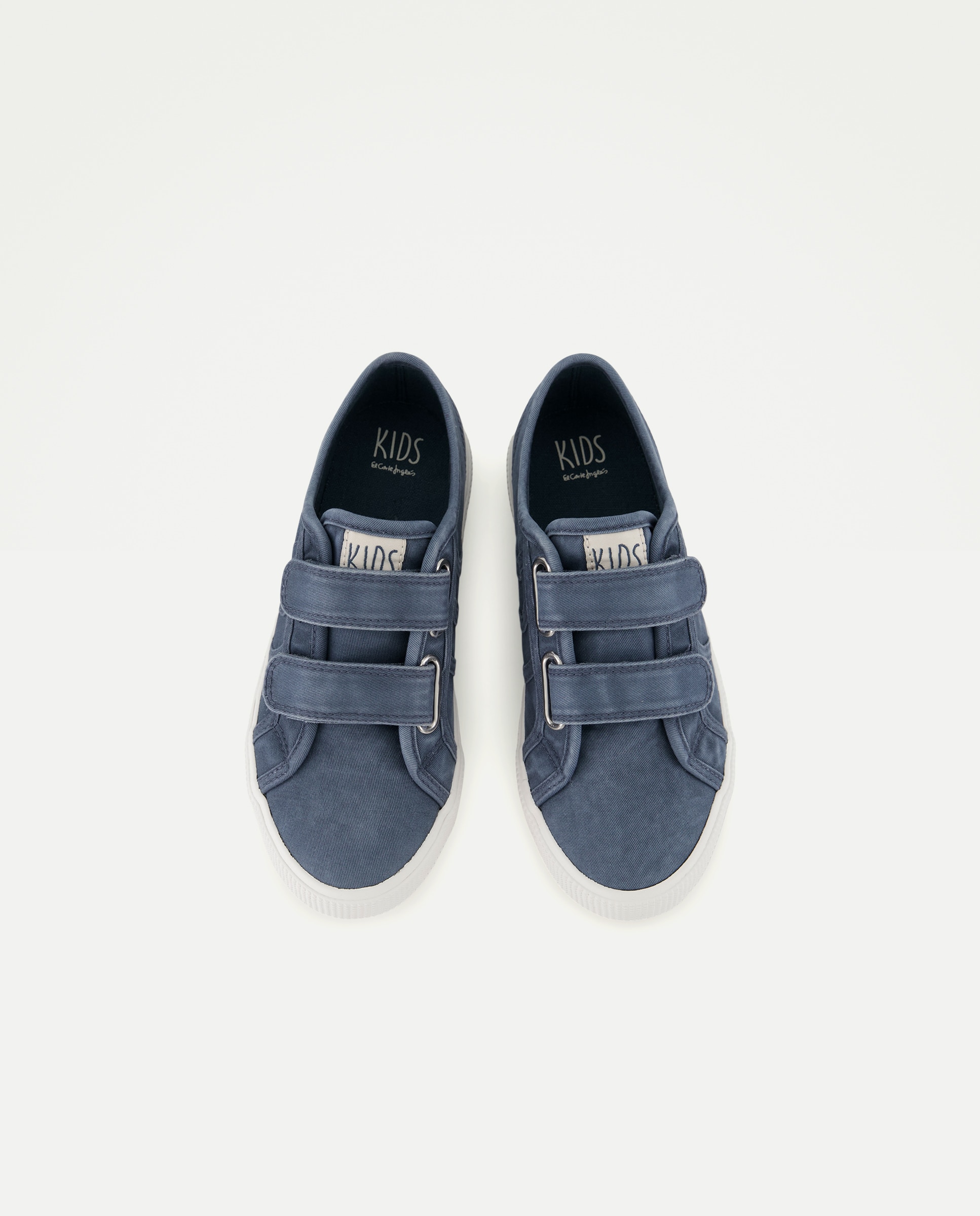 Sapatilhas de Lona com Fecho de Velcro Azul-marinho-4