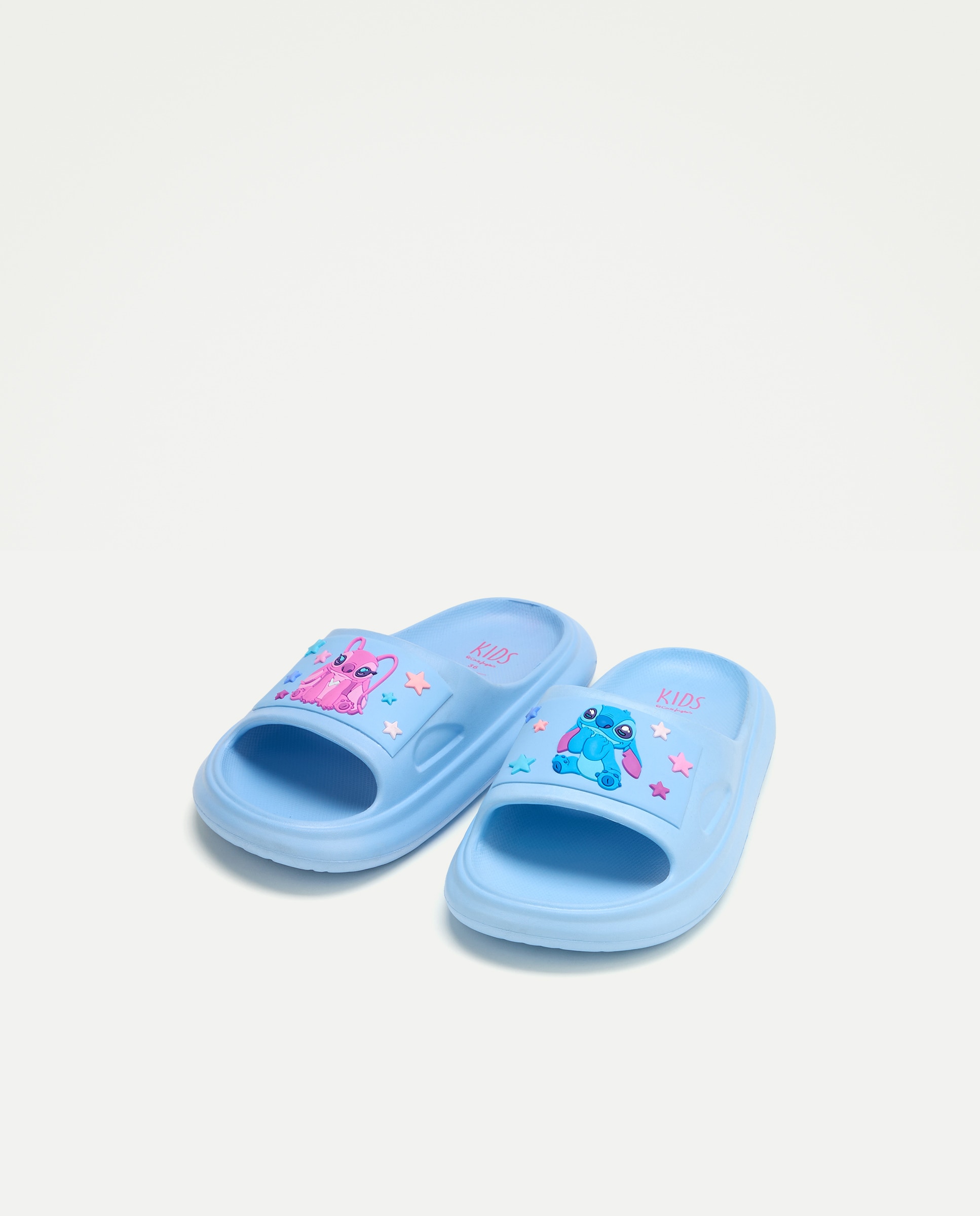 Sandálias com Estampado Stitch e Glitter 400 Azul-2