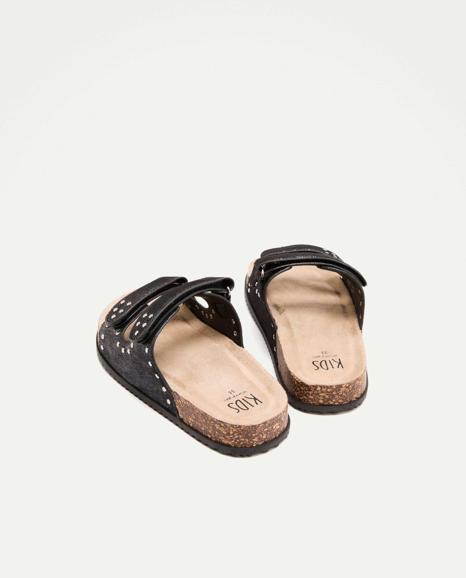 Sandálias com Glitter e Tachas Kids El Corte Inglés Preto-3