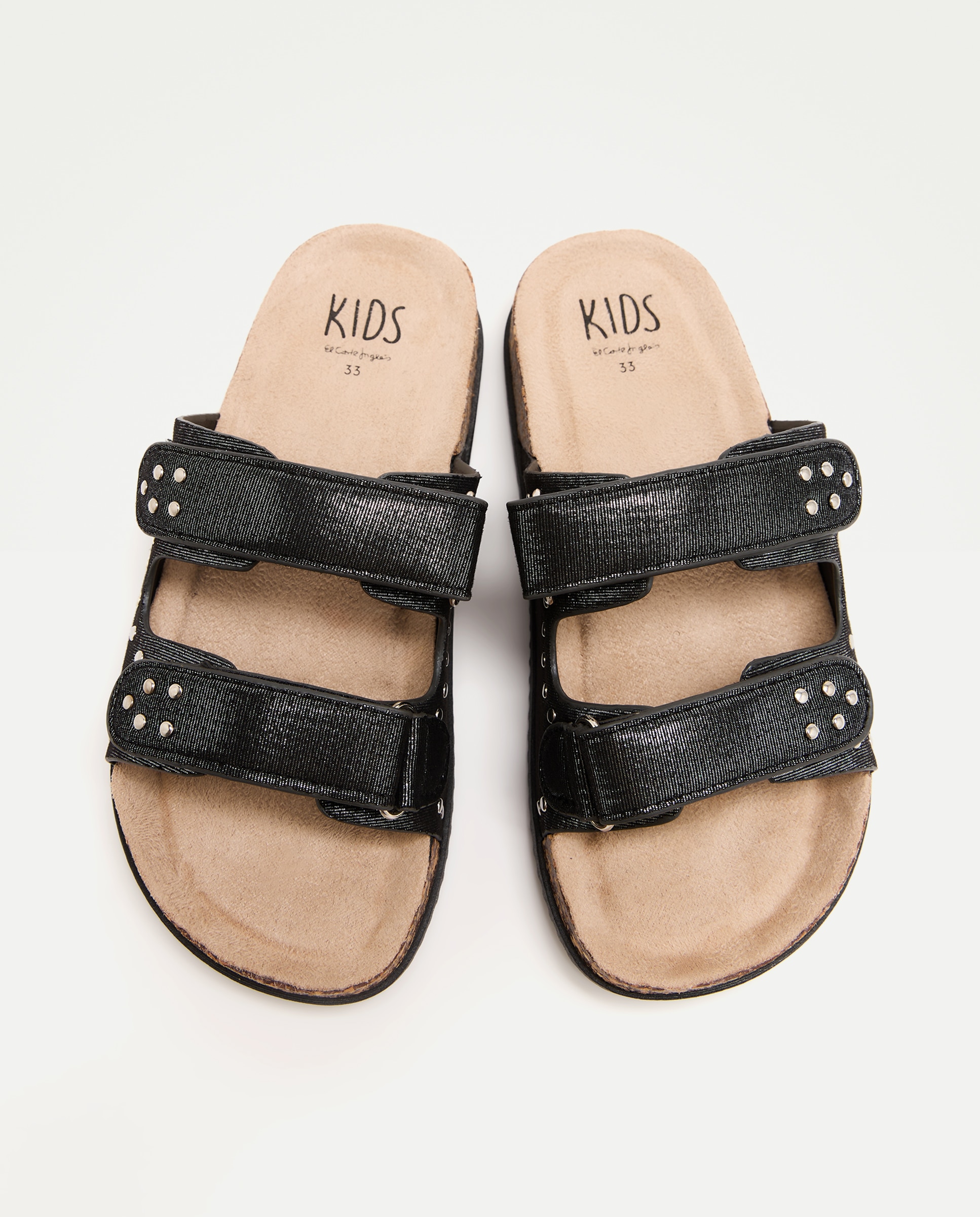 Sandálias com Glitter e Tachas Kids El Corte Inglés Preto-4