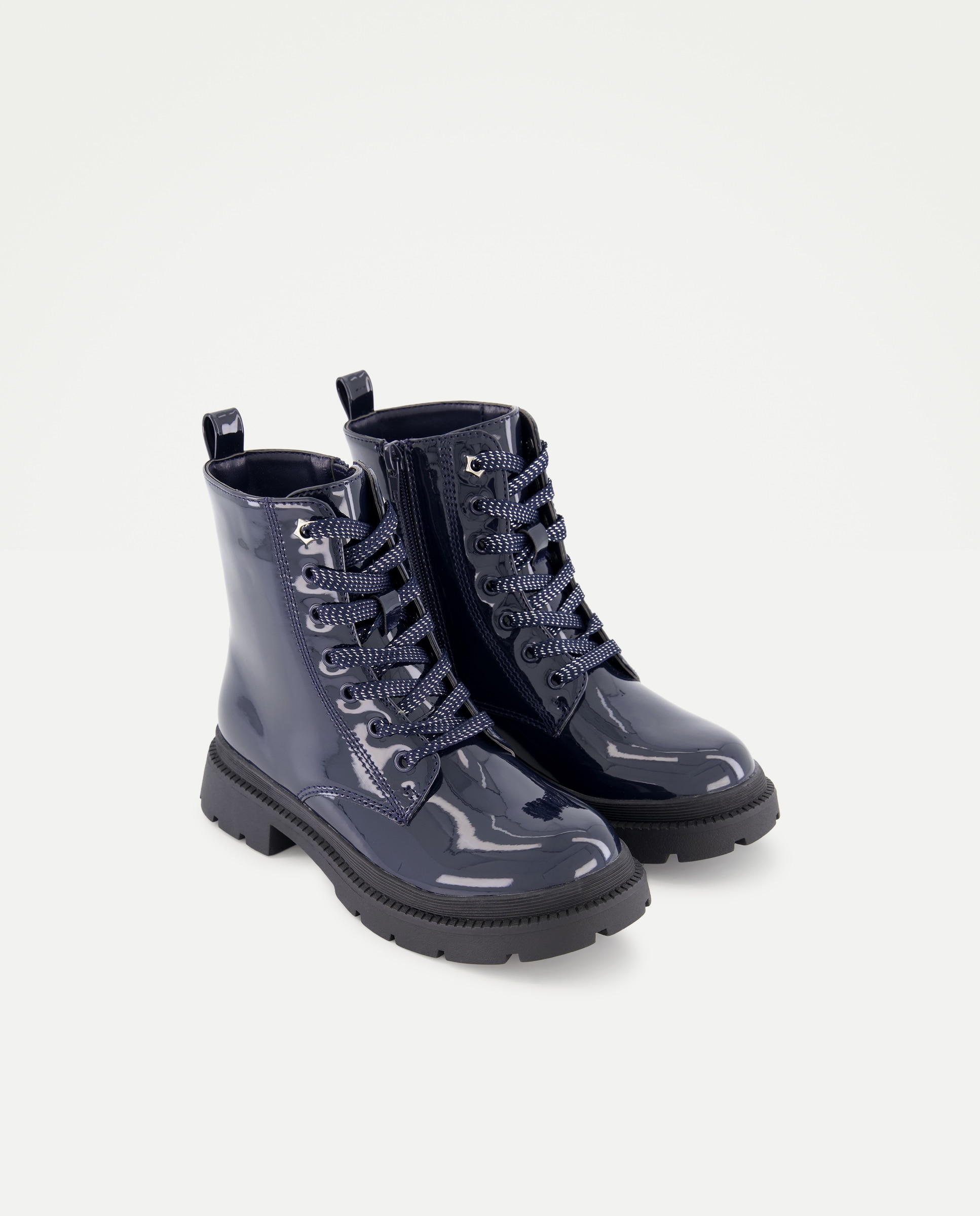 Botas de niña tipo plastificada - Kids El Corte Inglés - Azul marino Azul marino-2