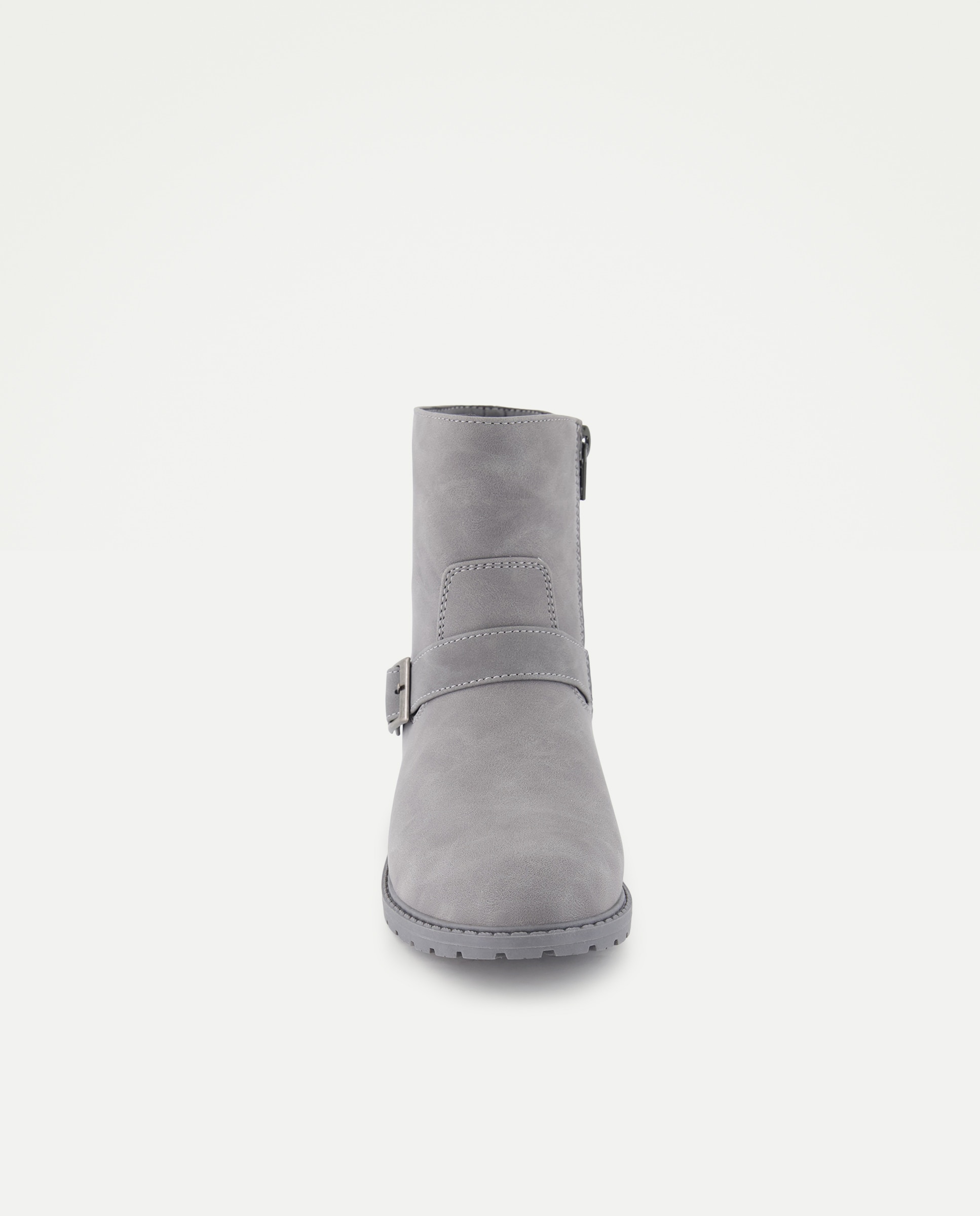 Botas Biker com Fivelas 820 Cinzento Médio-4