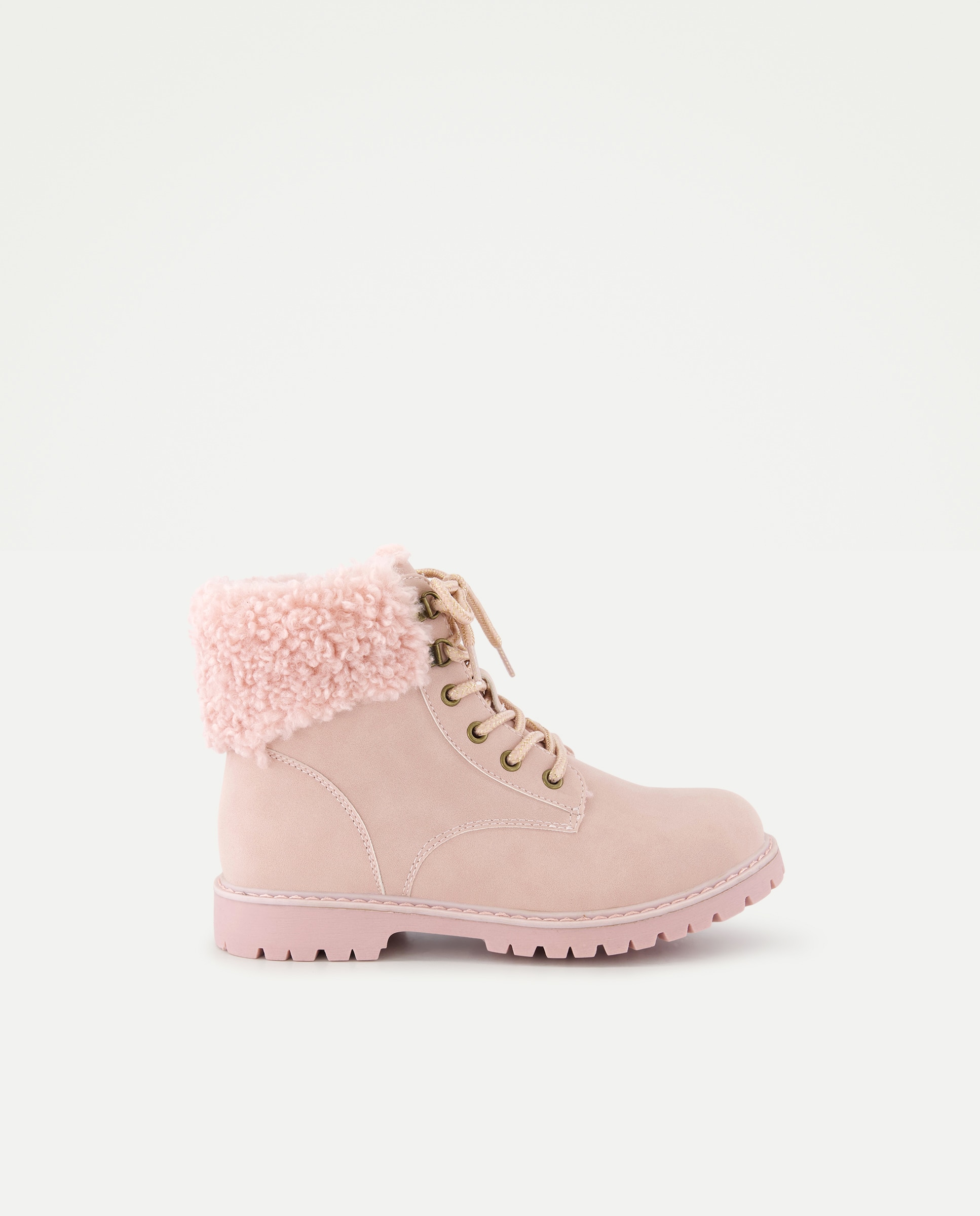 Botas de montaña de niña con cierre de cordones - Kids El Corte Inglés - Rosa claro Rosa claro-1