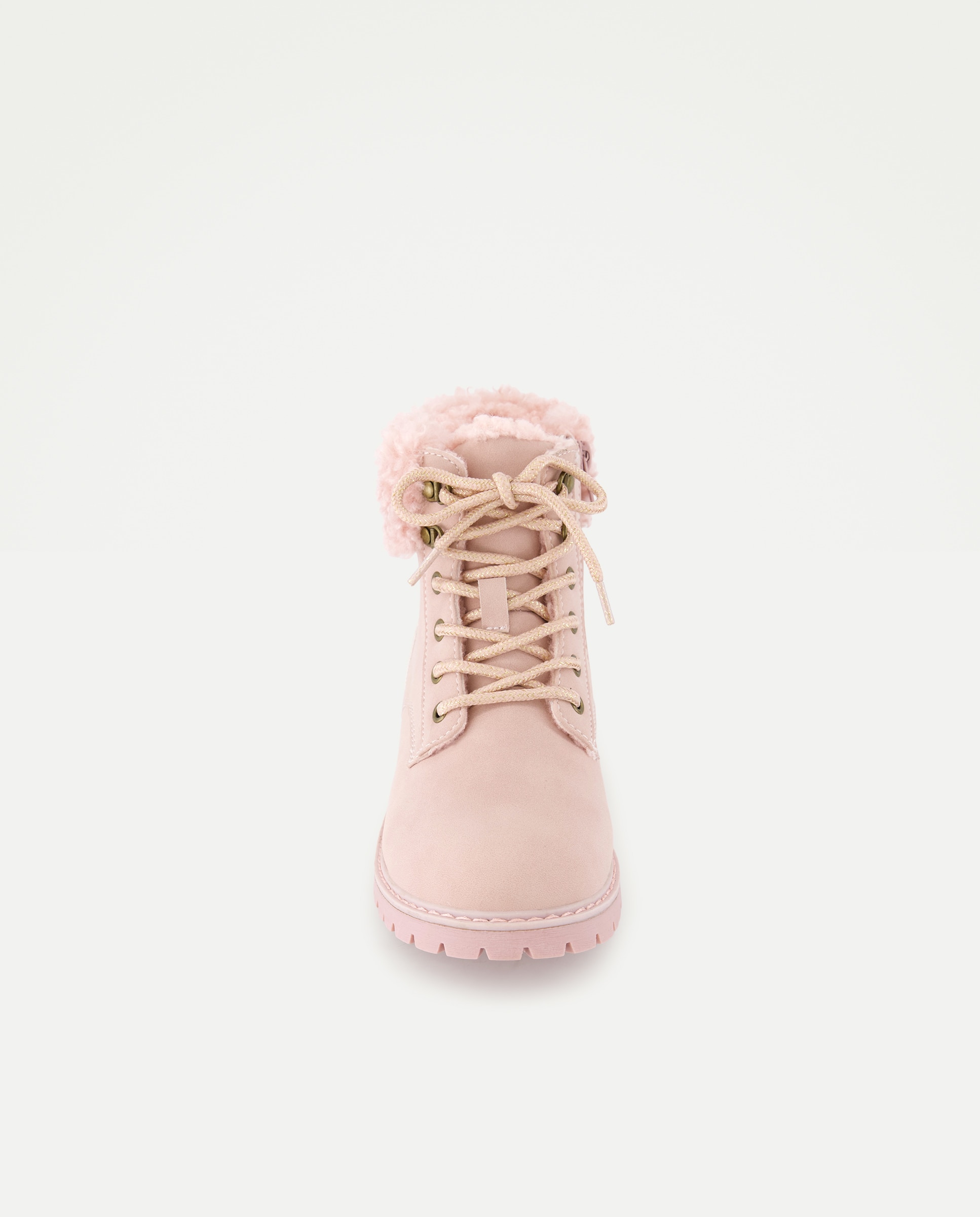 Botas de montaña de niña con cierre de cordones - Kids El Corte Inglés - Rosa claro Rosa claro-4