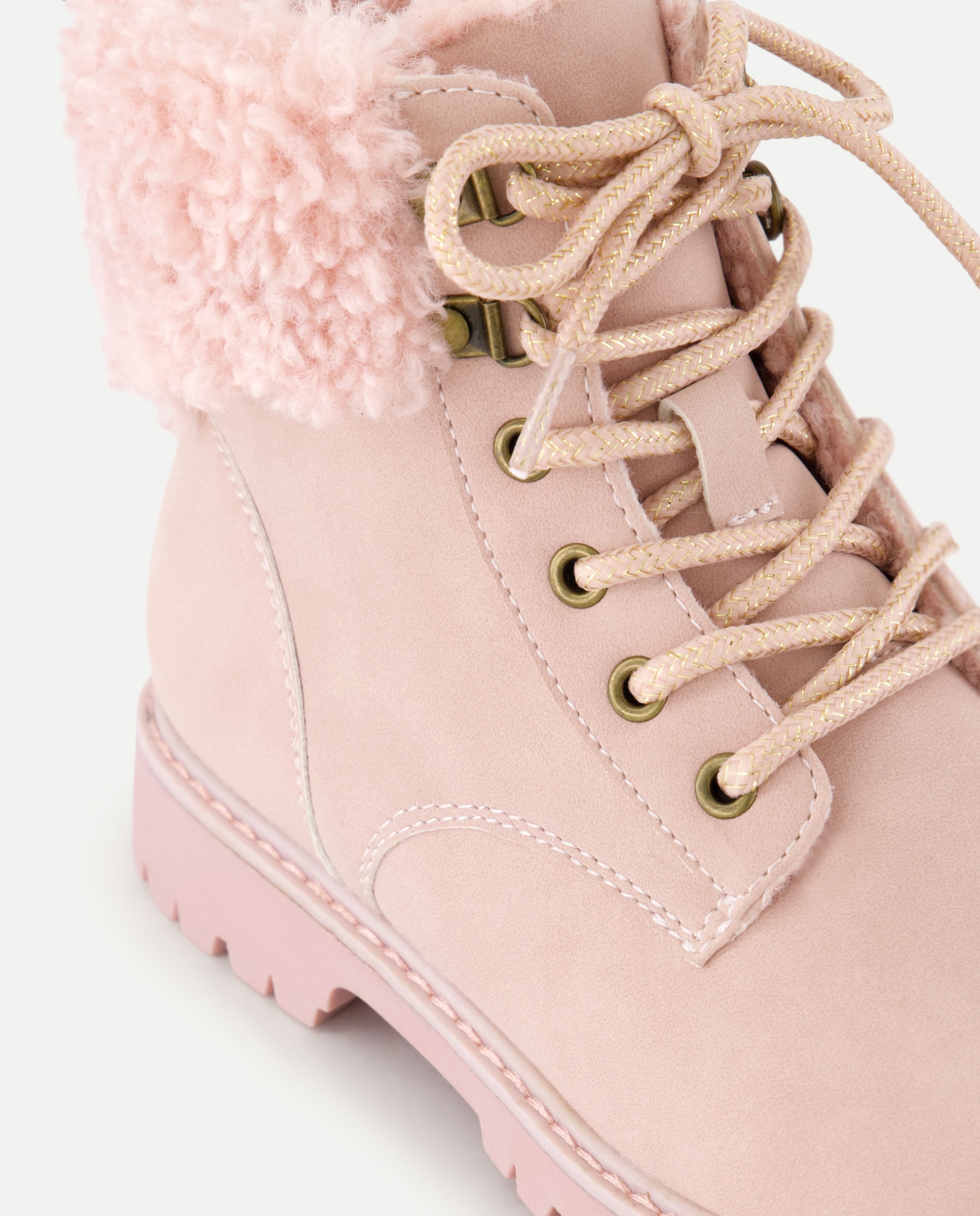 Botas de montaña de niña con cierre de cordones - Kids El Corte Inglés - Rosa claro Rosa claro-5