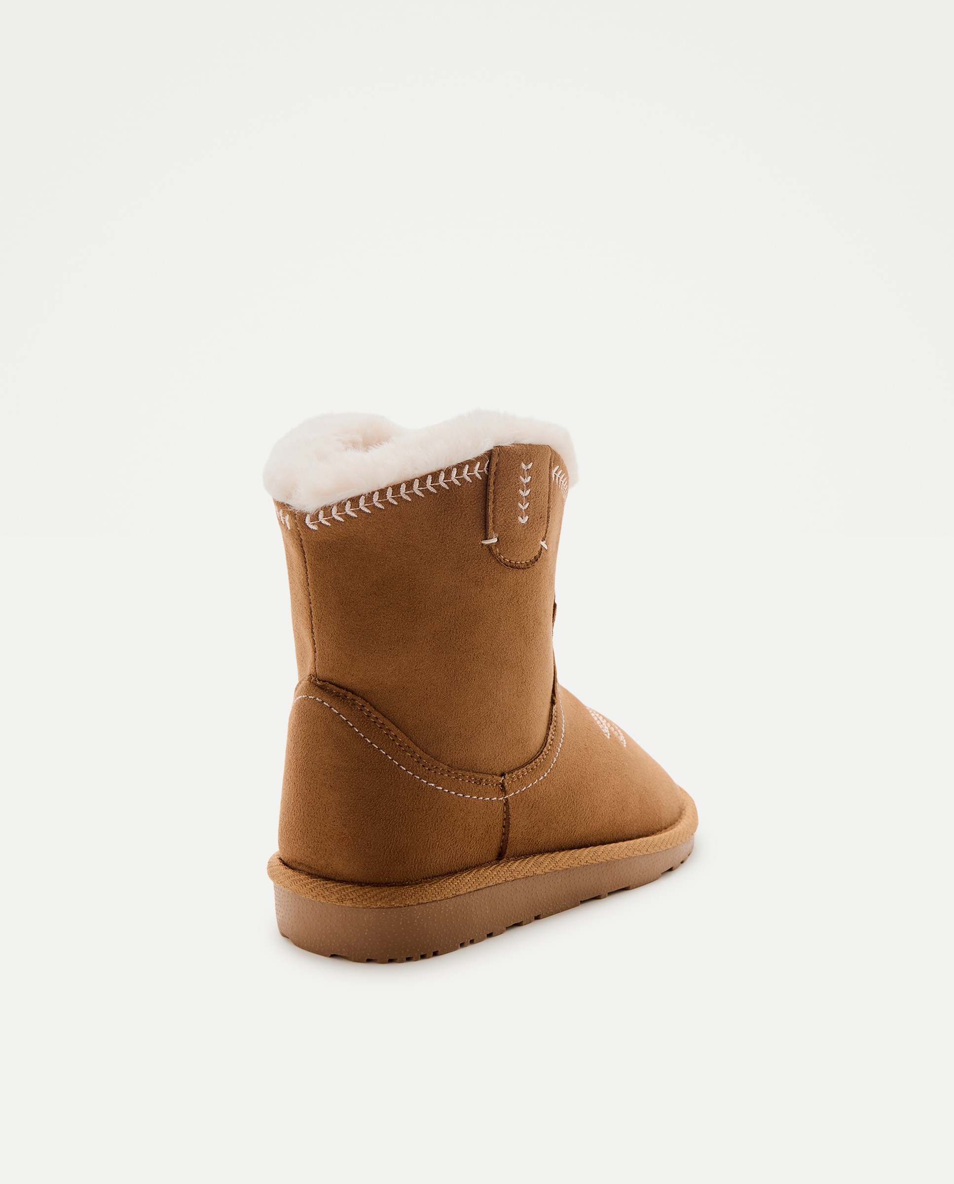Botas de Neve de Criança com Bordados 730 Camel-3
