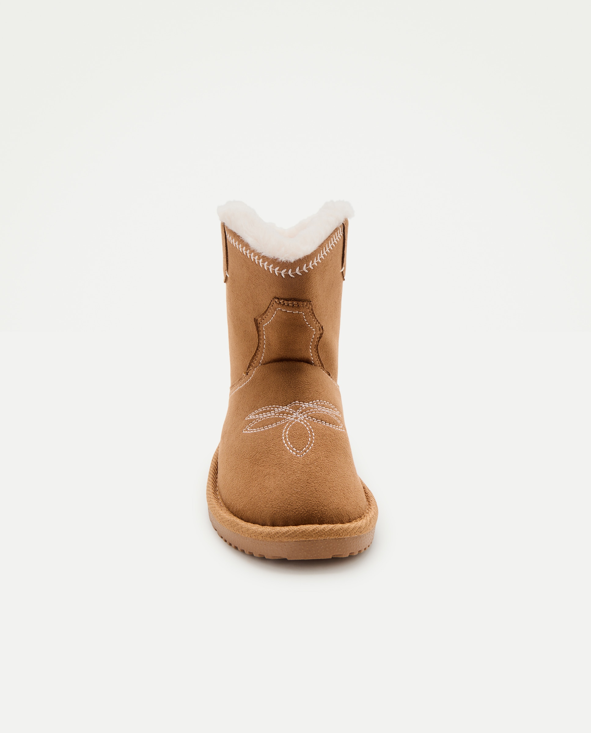 Botas de Neve de Criança com Bordados 730 Camel-4