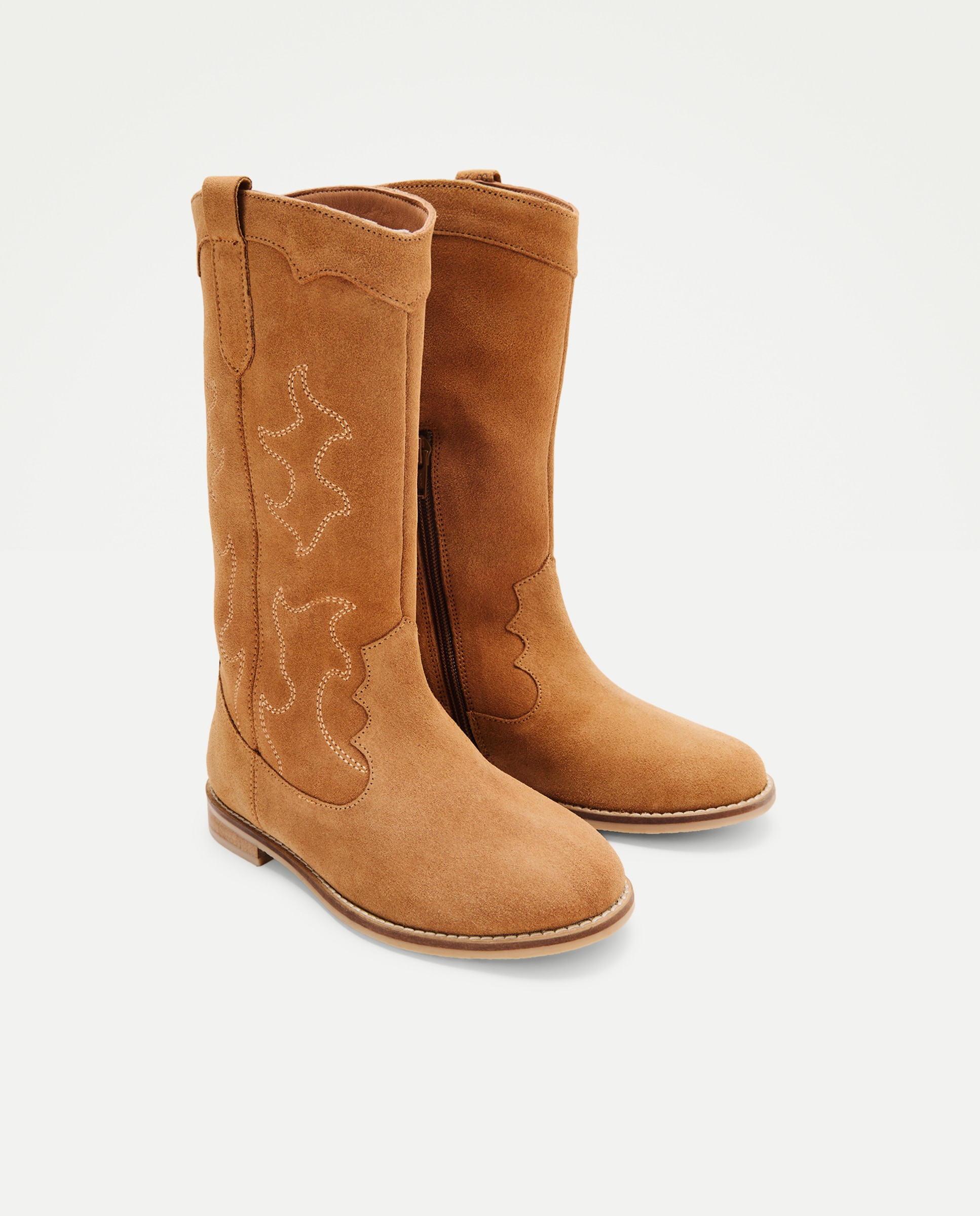 Bota campera serraje alta hebilla - Kids El Corte Inglés - Marrón Marrón-2