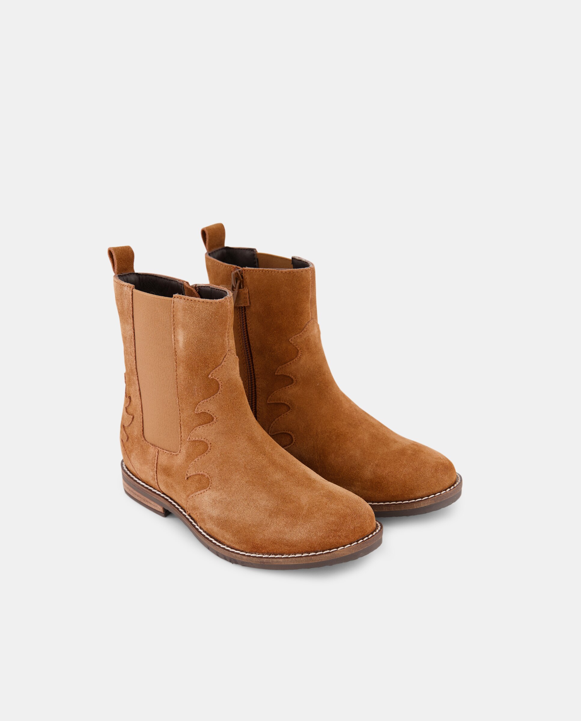 Botins Cowboy em Croute Camel-2