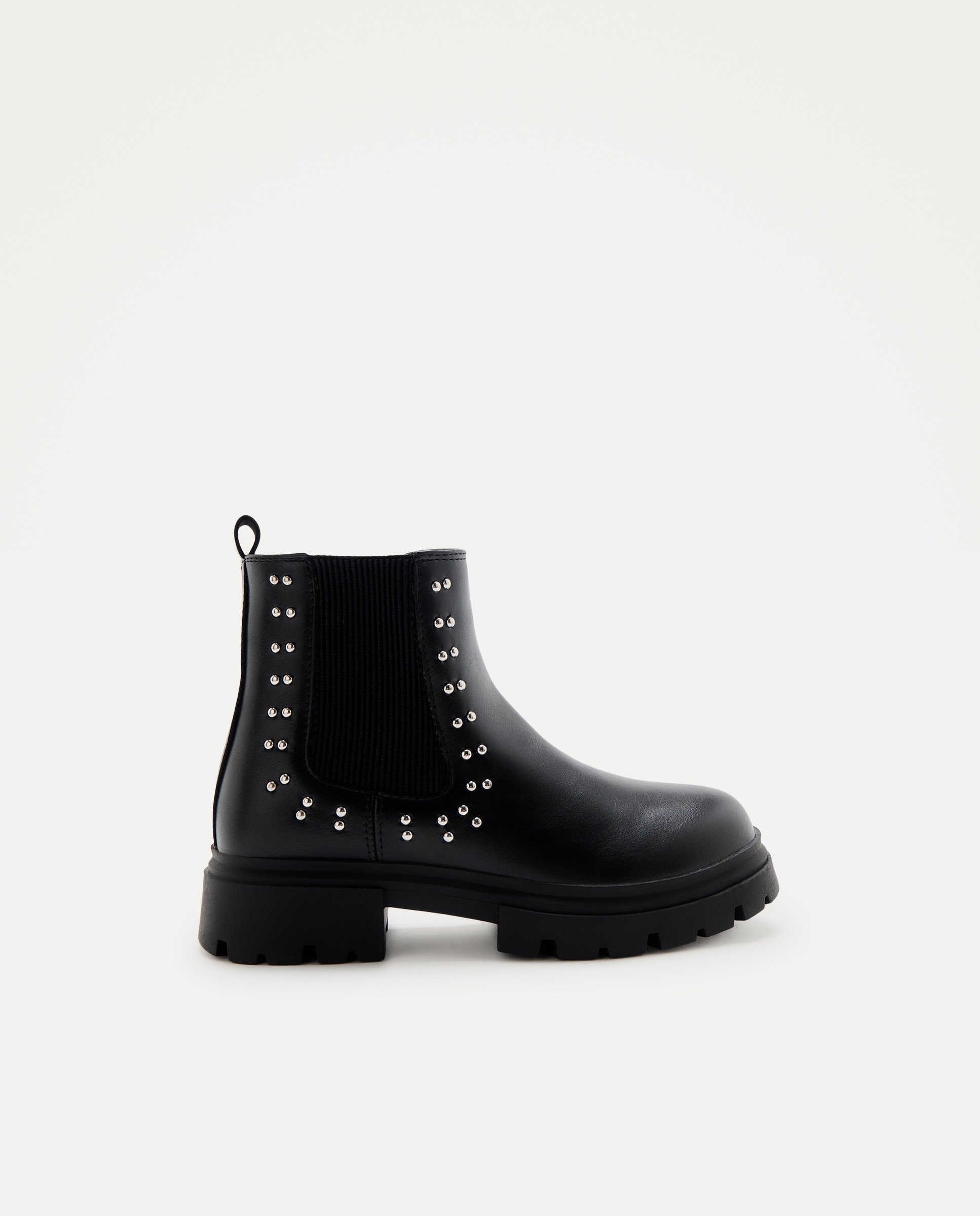 Botines chelsea de niña con tachas - Kids El Corte Inglés - Negro Negro-1