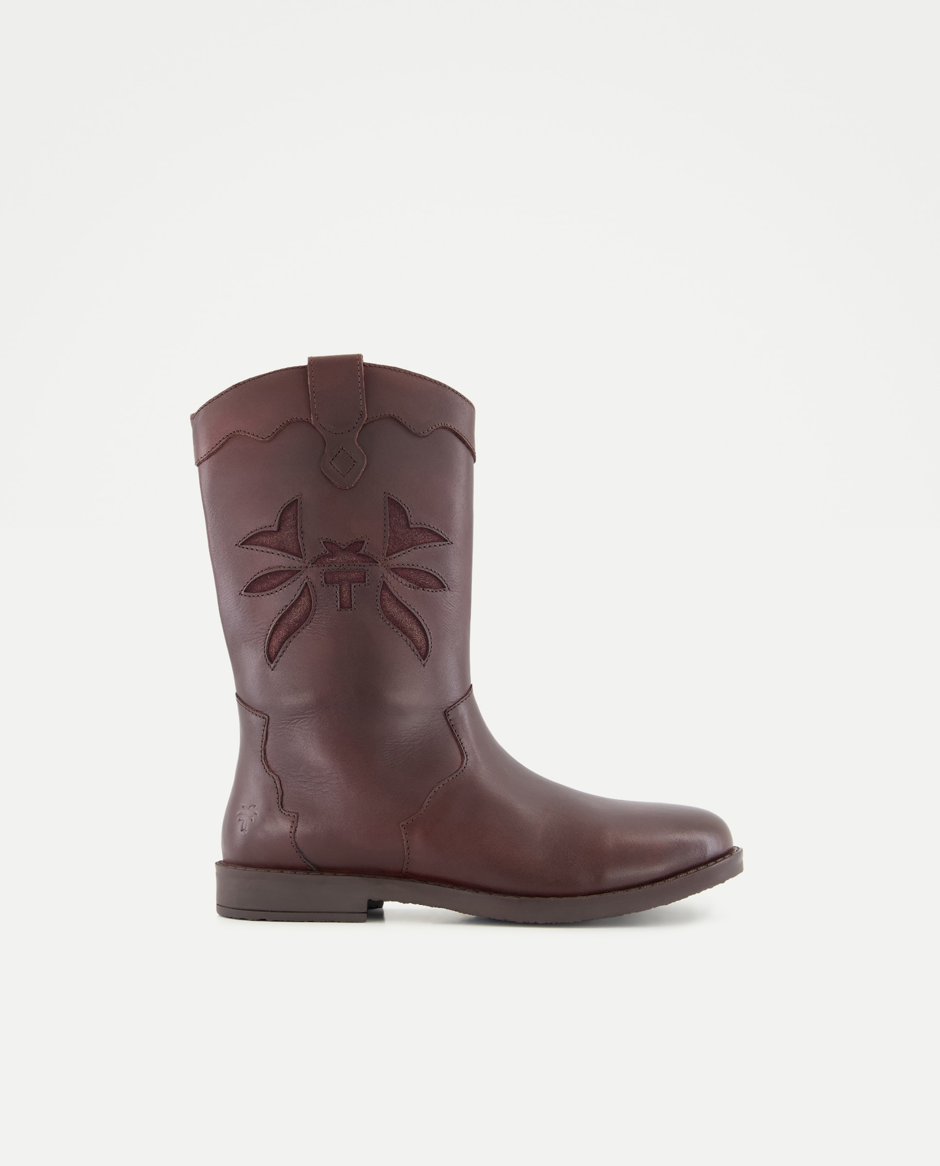 Imagem 0 de Botins Estilo Cowboy em Pele