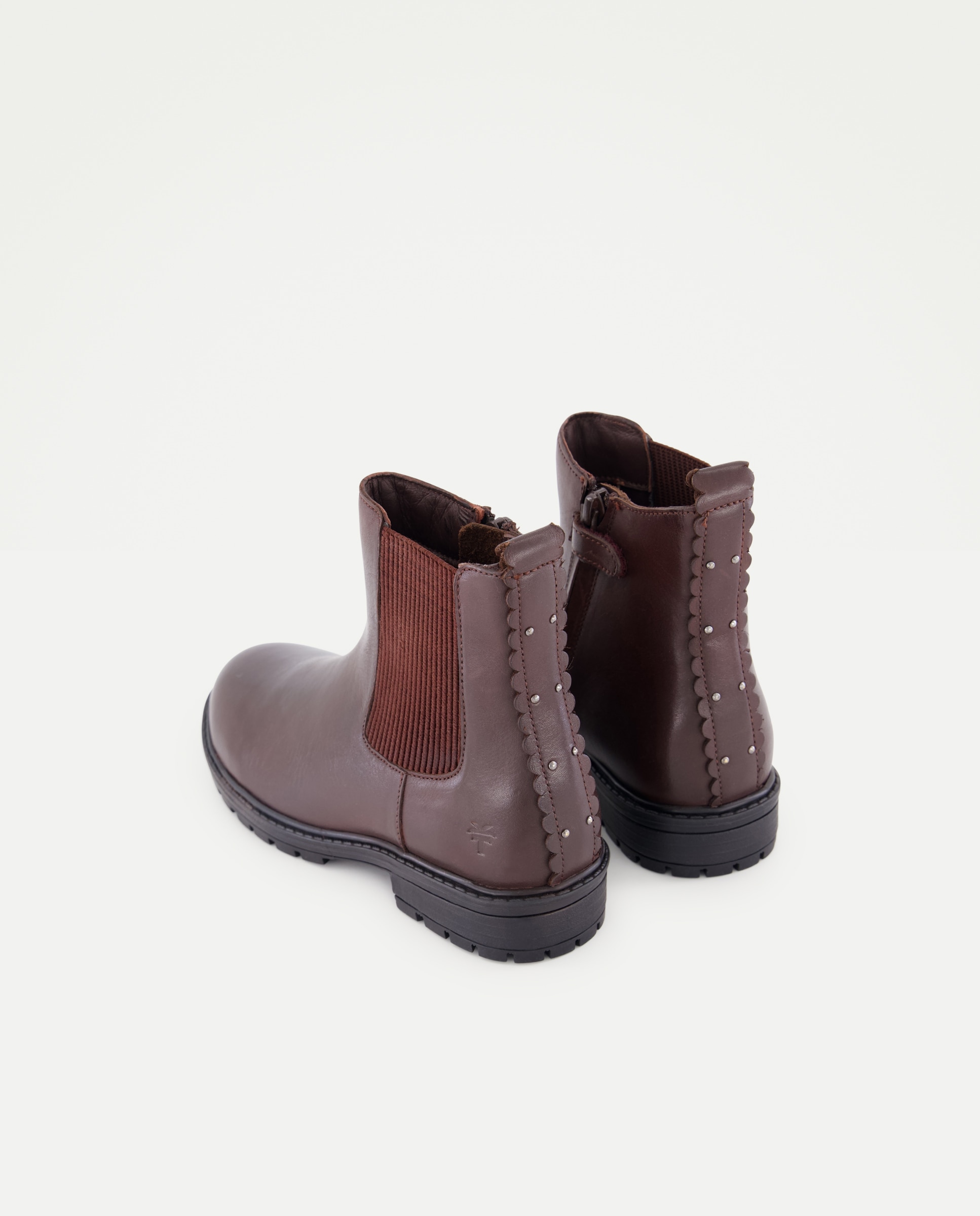 Botins Chelsea em Pele 291 Beringela-3