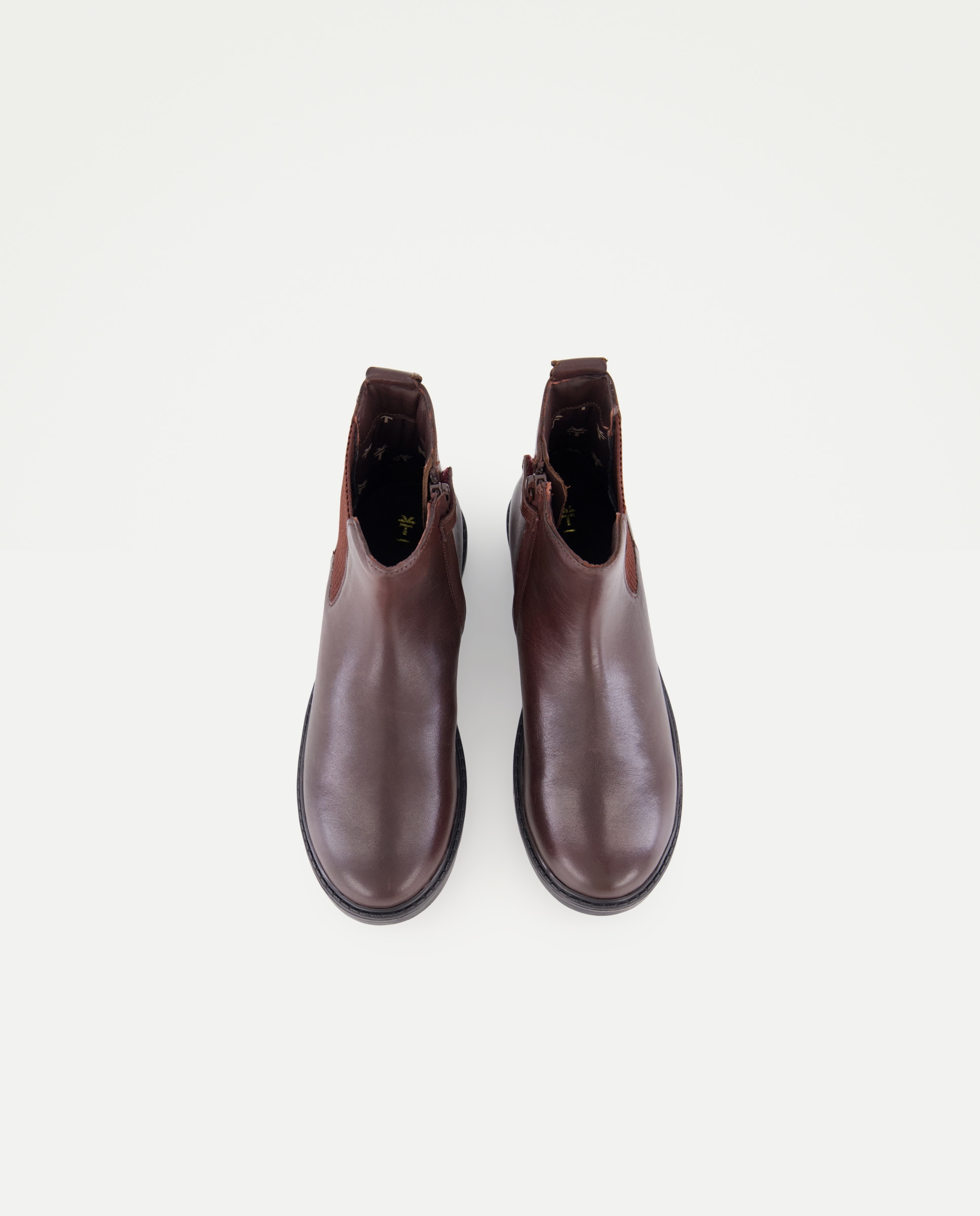 Botins Chelsea em Pele 291 Beringela-4