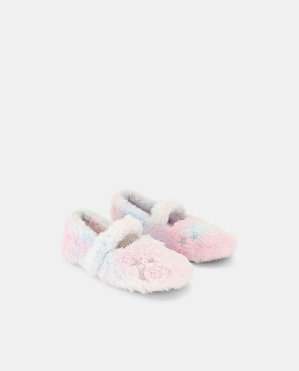 Pantufas com Pelo 200 Rosa-2