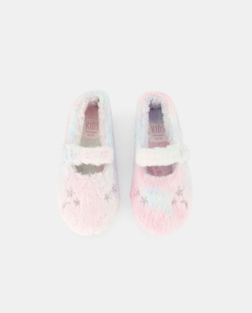 Pantufas com Pelo 200 Rosa-4