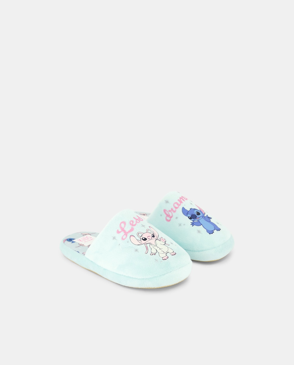 Chinelos de Quarto com Fantasia do Stitch 410 Azul Claro-2