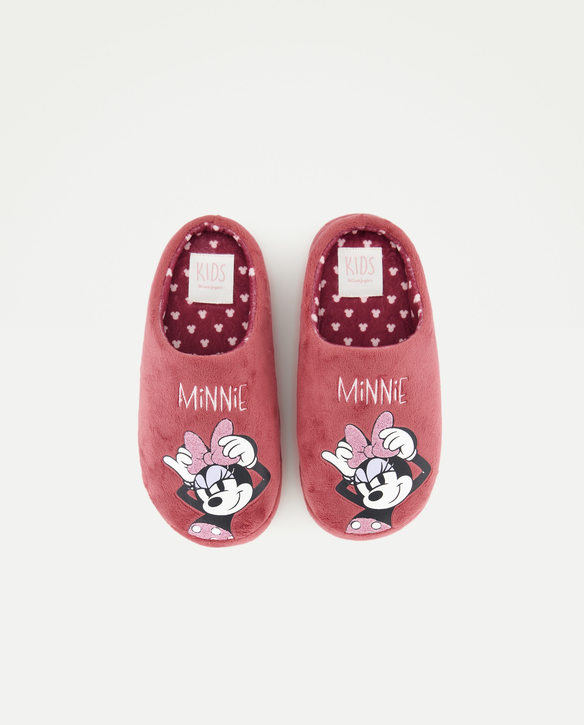 Chinelos de Quarto com Estampado Minnie Kids El Corte Inglés Ameixa-4
