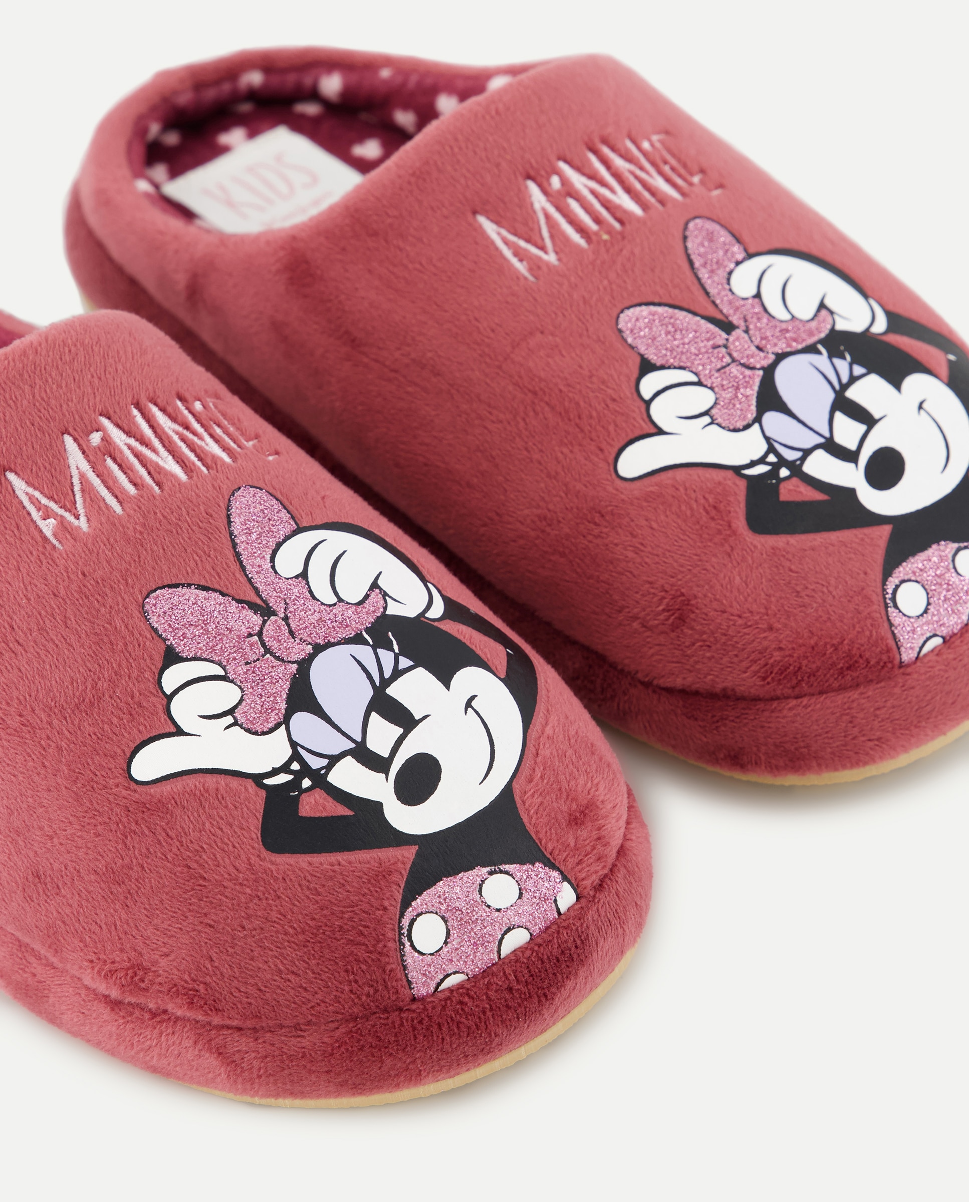 Chinelos de Quarto com Estampado Minnie Kids El Corte Inglés Ameixa-5
