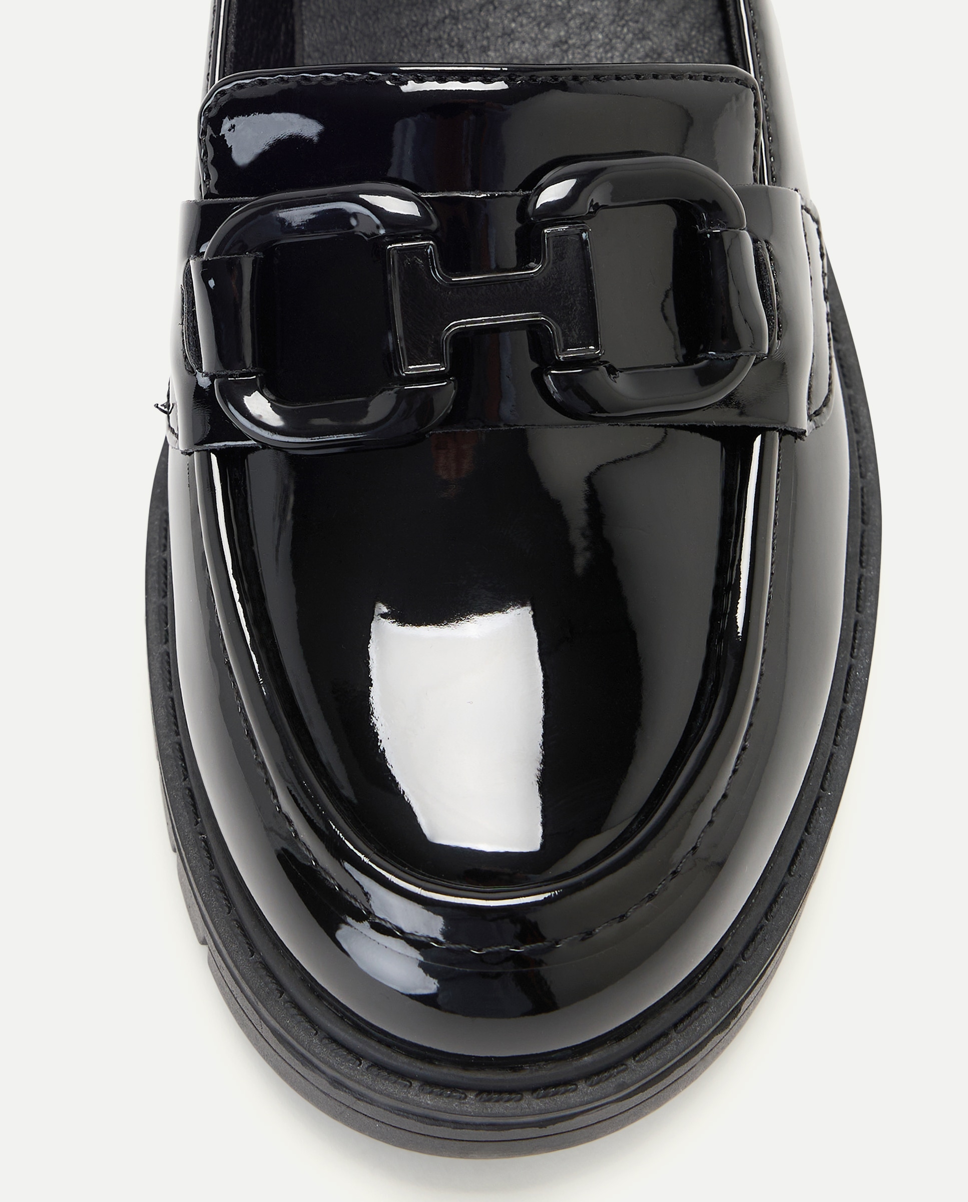Mocassins de Verniz com Adorno de Metal Kids El Corte Inglés Preto-5