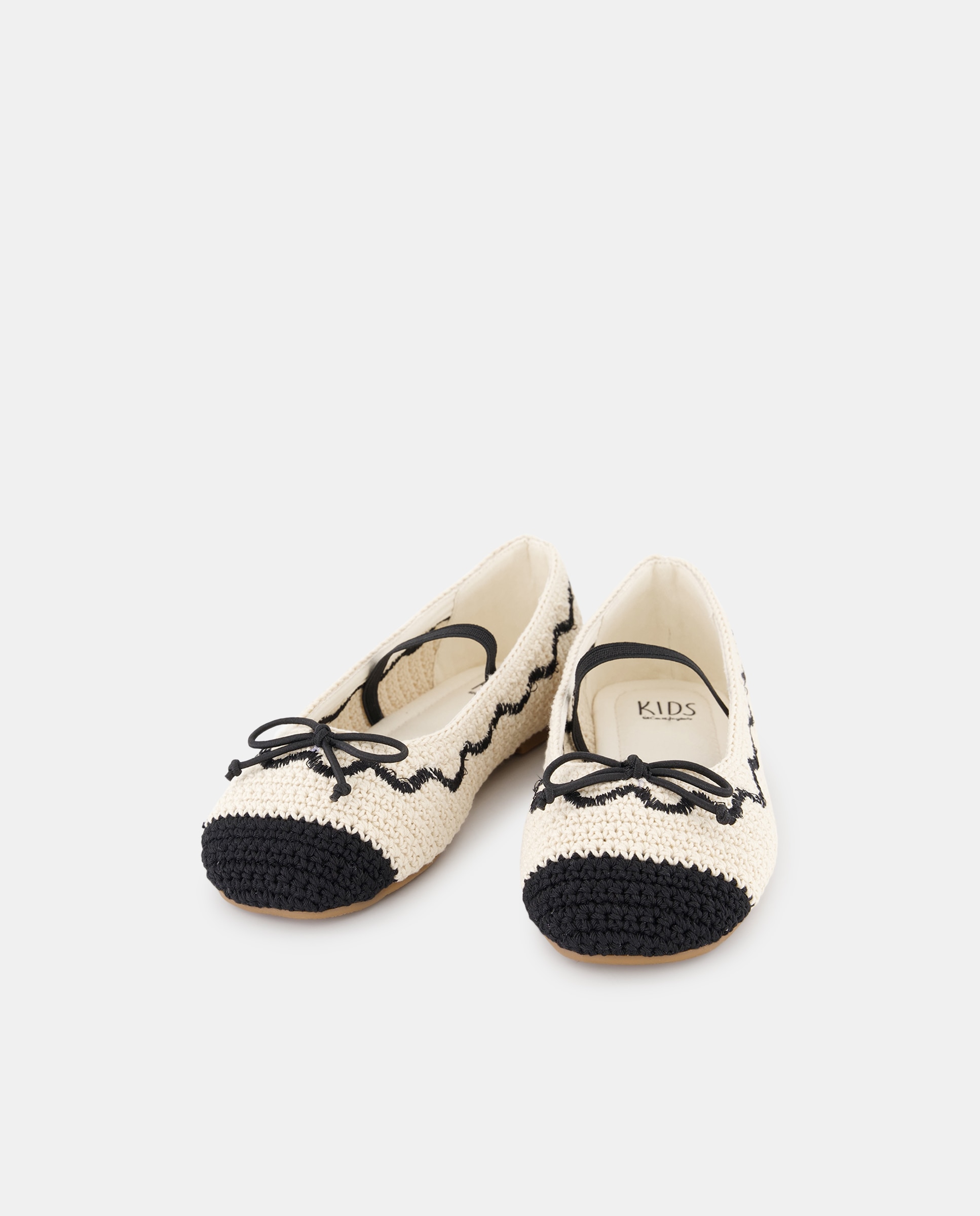 Sabrinas de Crochet com Biqueira Redonda Kids El Corte Inglés Bege-2