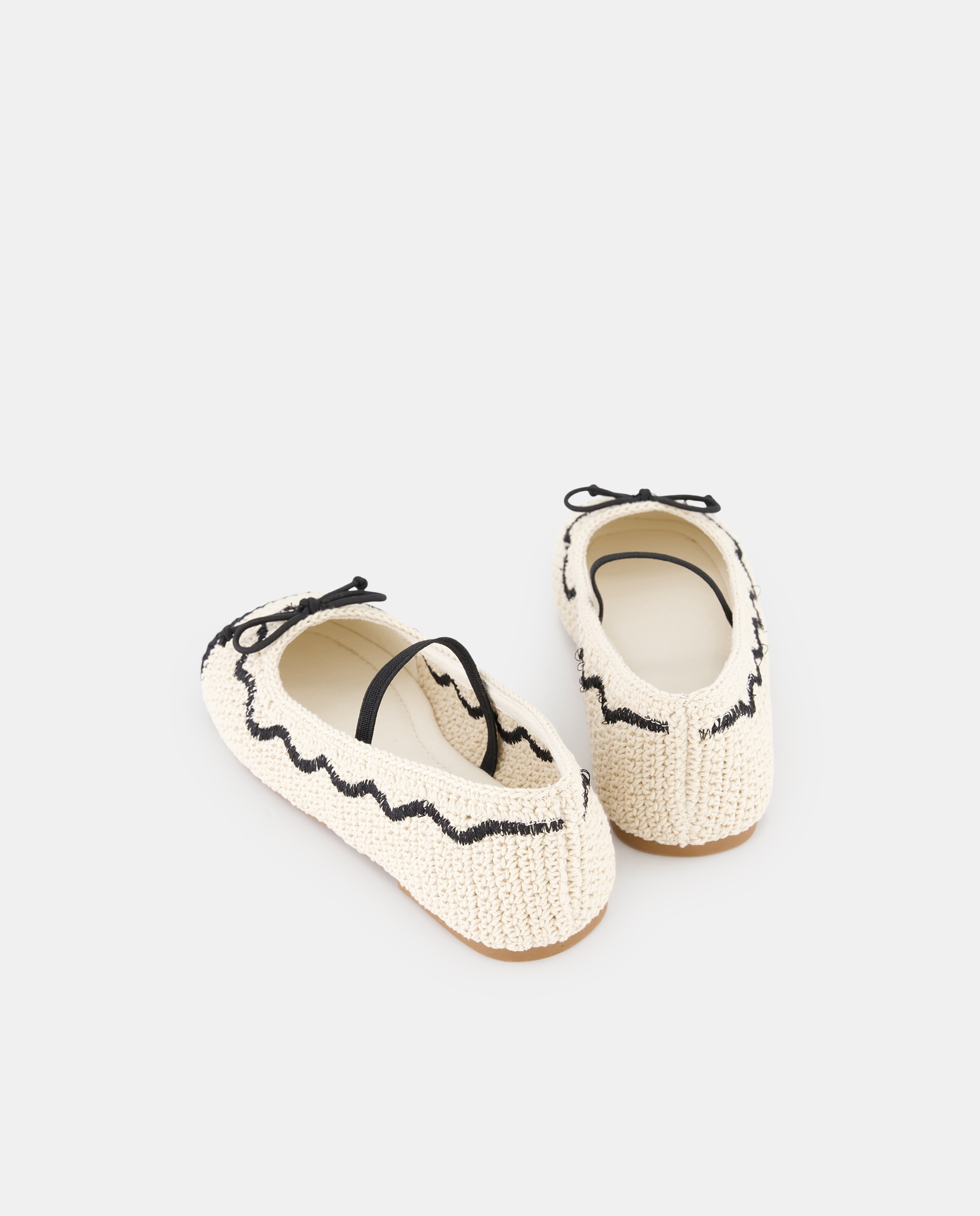 Sabrinas de Crochet com Biqueira Redonda Kids El Corte Inglés Bege-3
