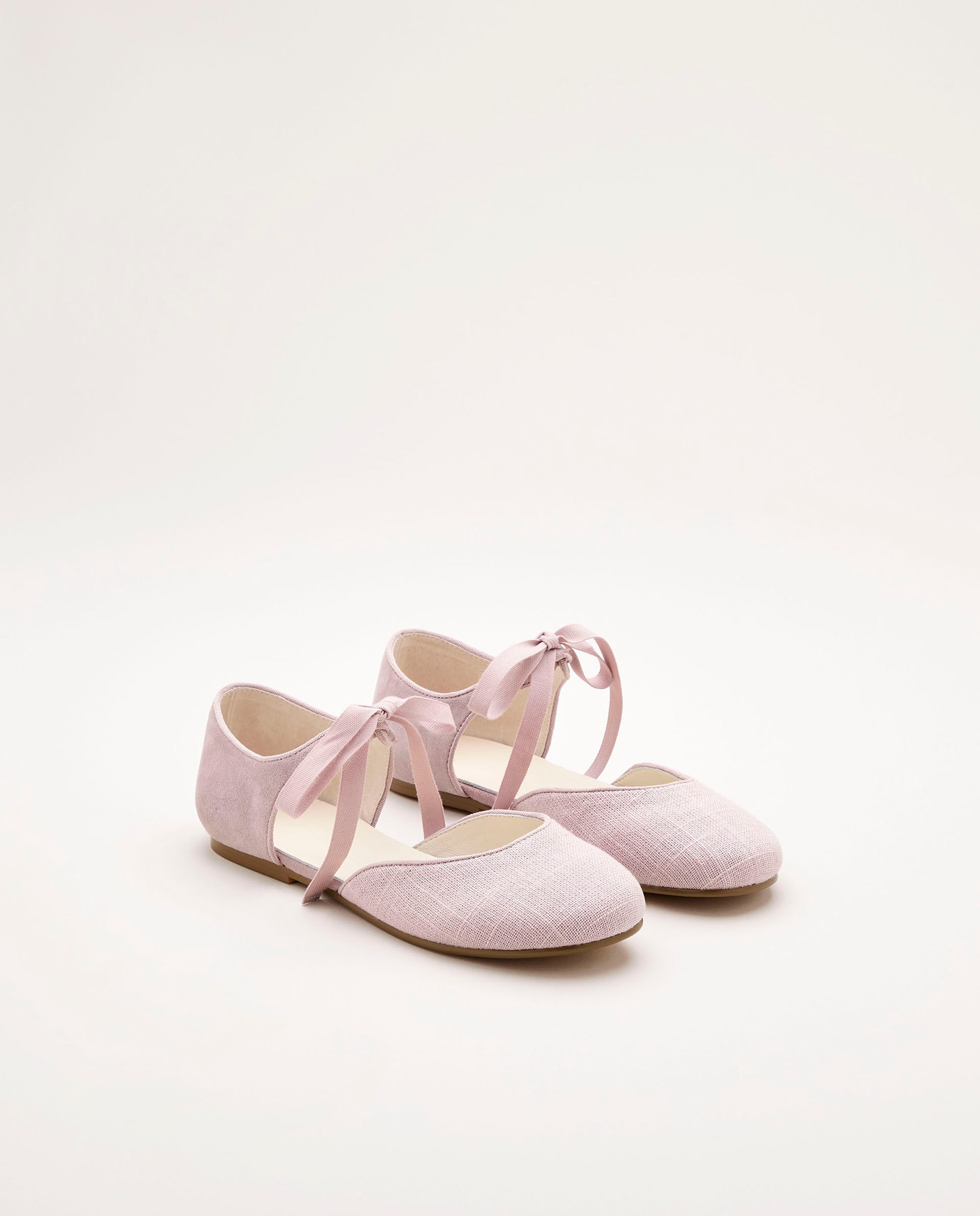Sapatos de Presilha em Camurça com Pala e Calcanhar com Cordão e Biqueira Redonda Coconut El Corte Inglés 282 Malva-2