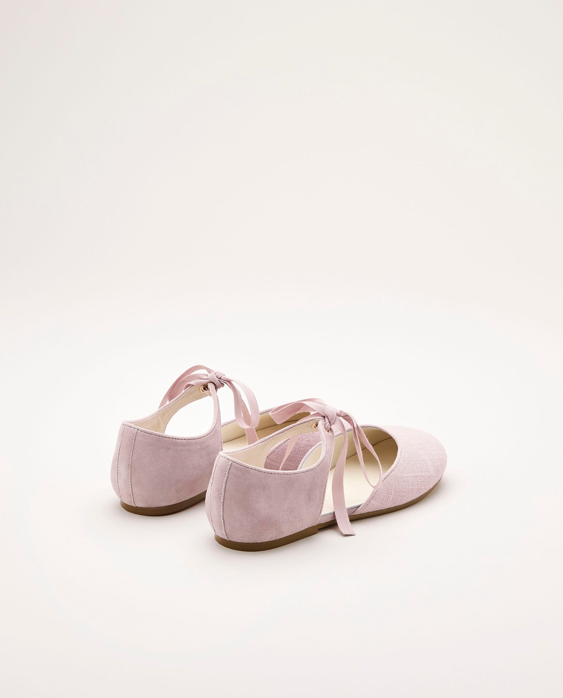 Sapatos de Presilha em Camurça com Pala e Calcanhar com Cordão e Biqueira Redonda Coconut El Corte Inglés 282 Malva-3