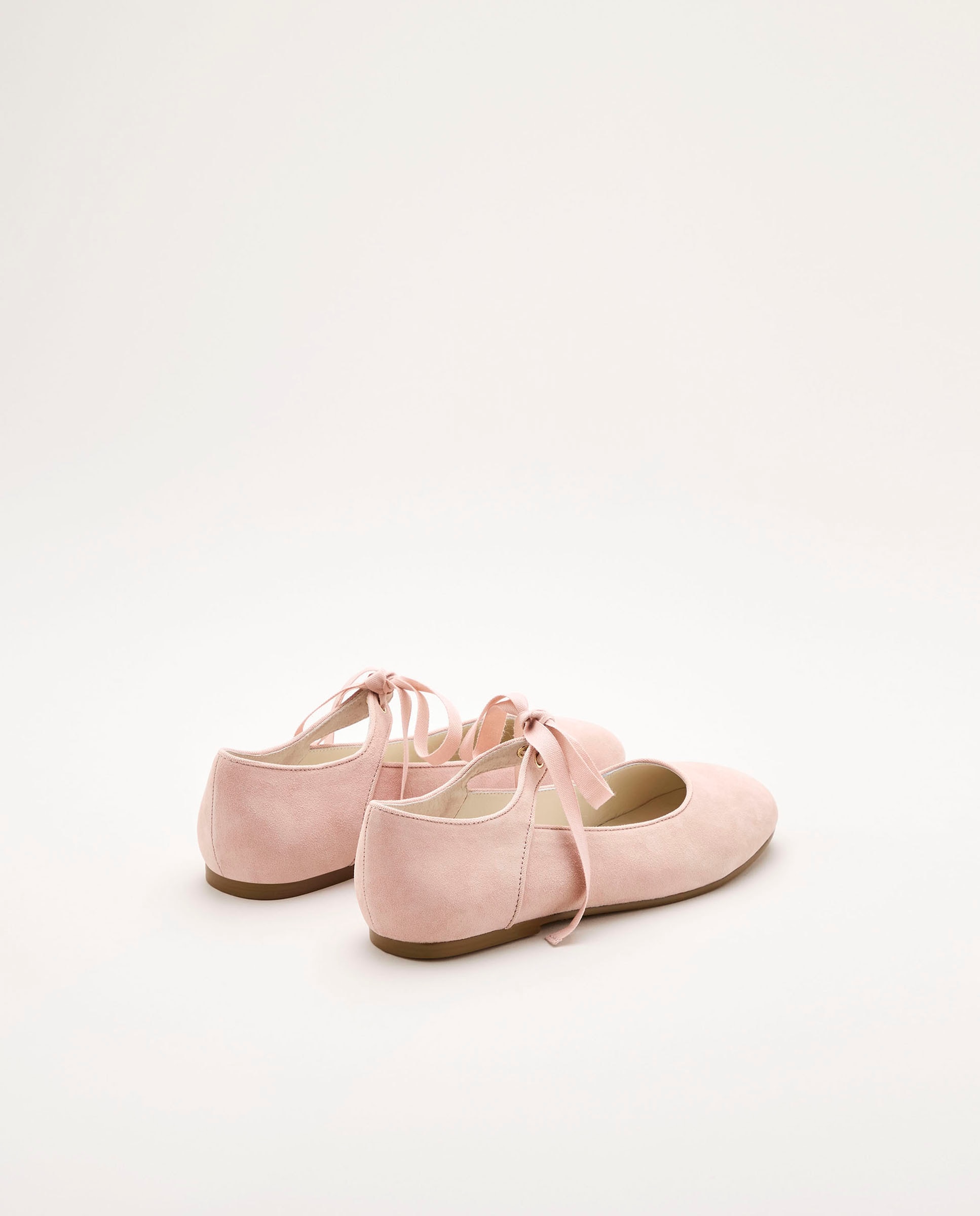 Sapatos de Presilha em Camurça com Cordão e Biqueira Redonda Coconut El Corte Inglés 220 Rosa Pálido-3