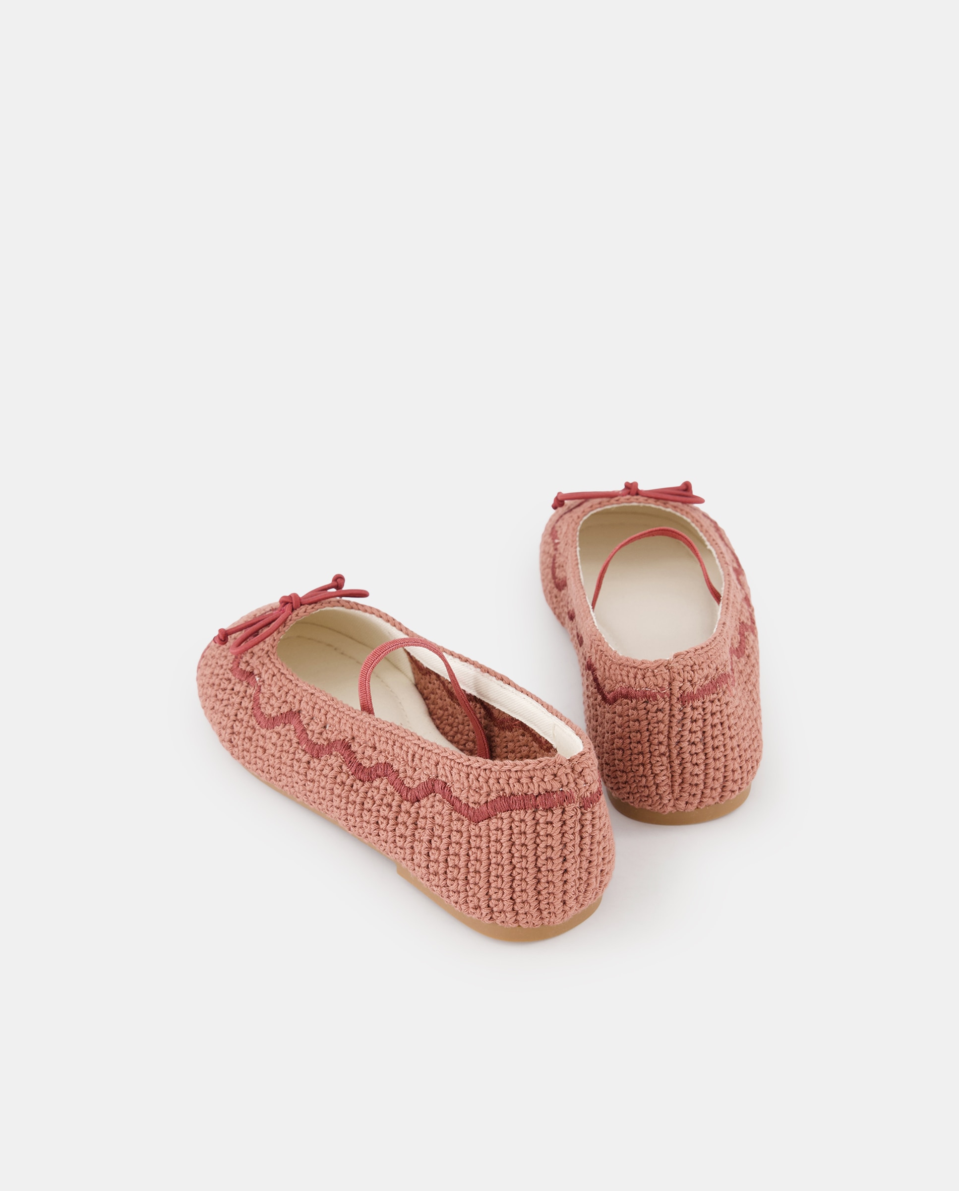 Sapatos de Presilha Tipo Sabrinas de Crochet Rosa-claro-3