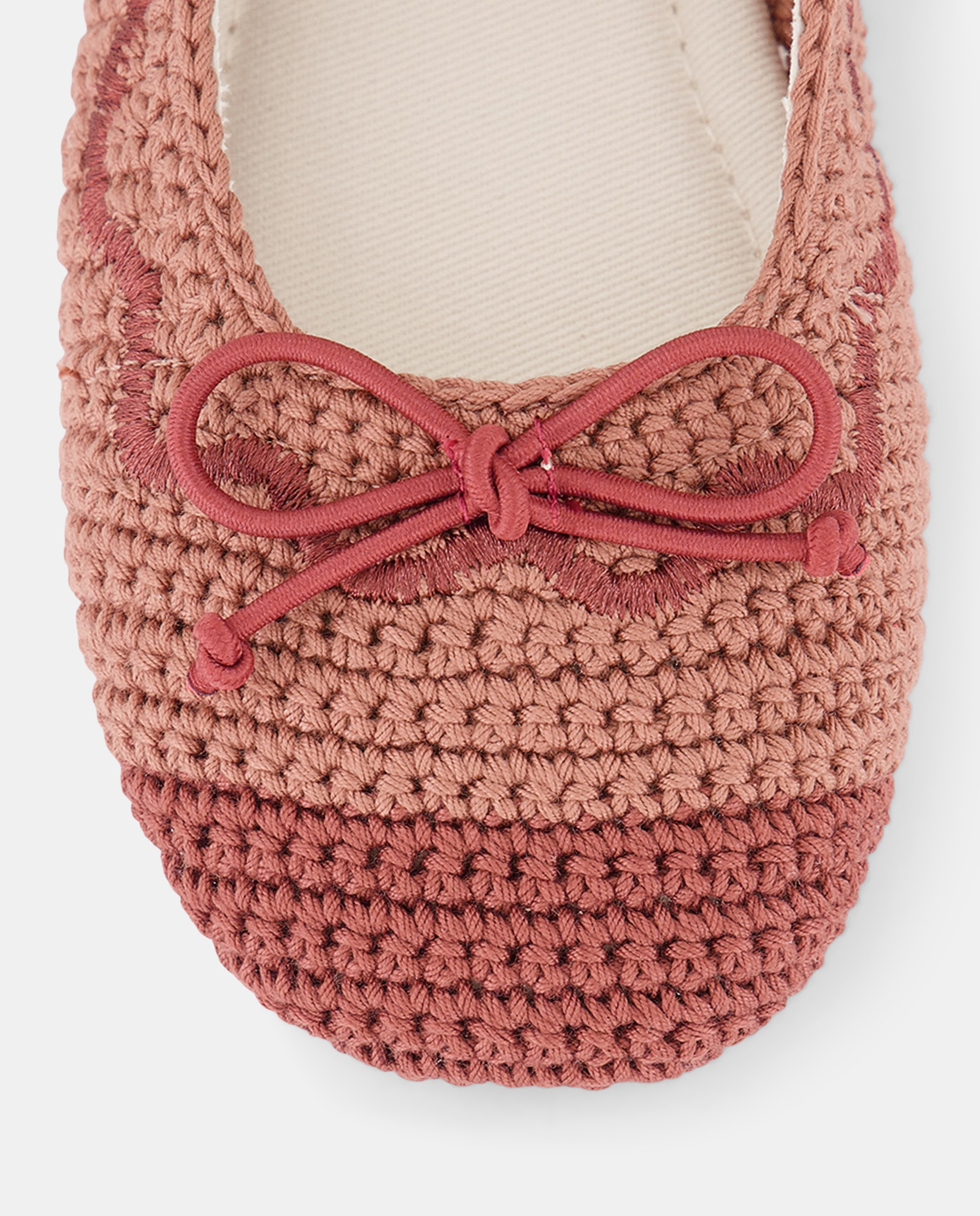 Sapatos de Presilha Tipo Sabrinas de Crochet Rosa-claro-5