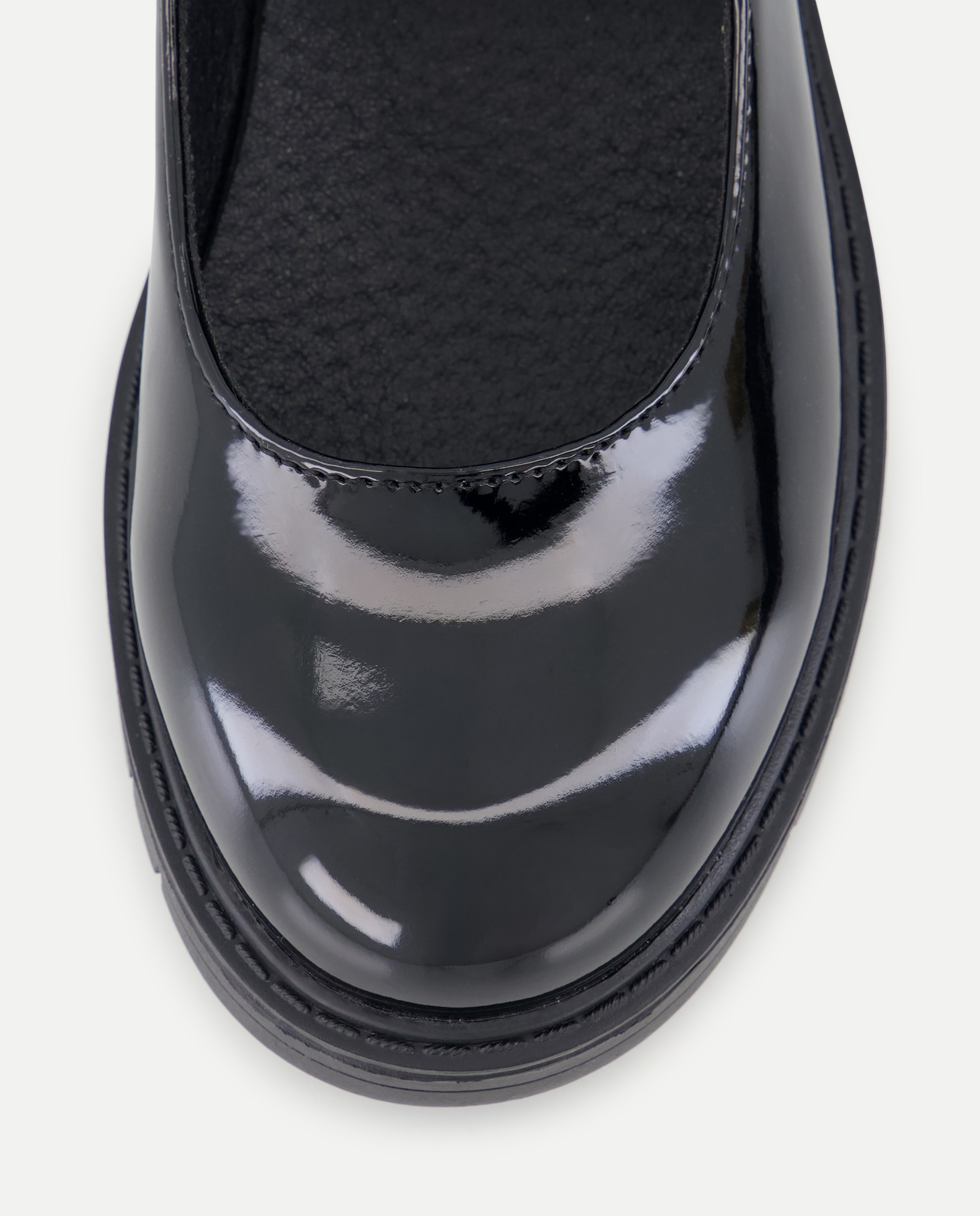 Sapatos de Presilha de Verniz Kids El Corte Inglés Preto-5