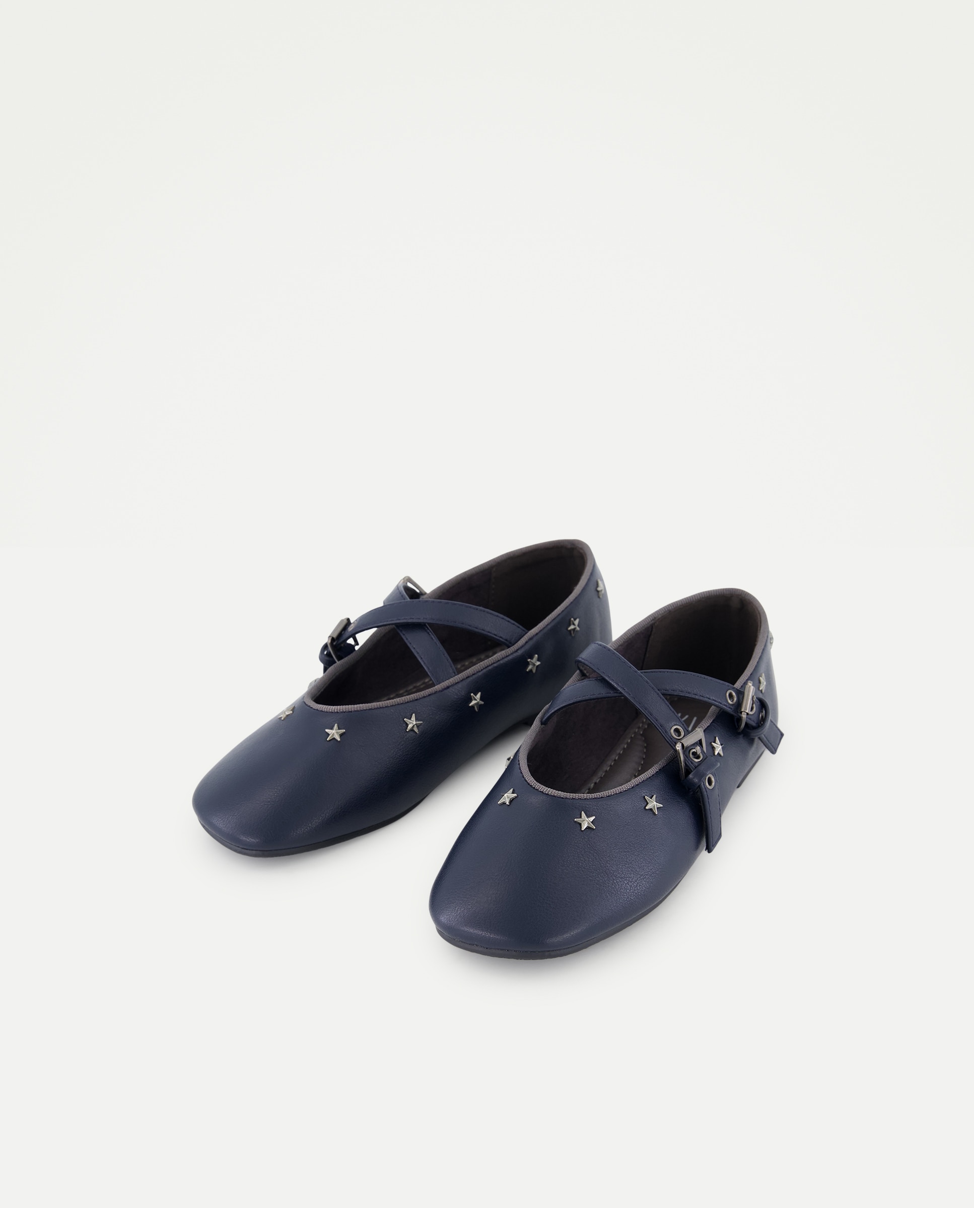 Sapatos de Presilha com Mini Tachas Azul-marinho-2