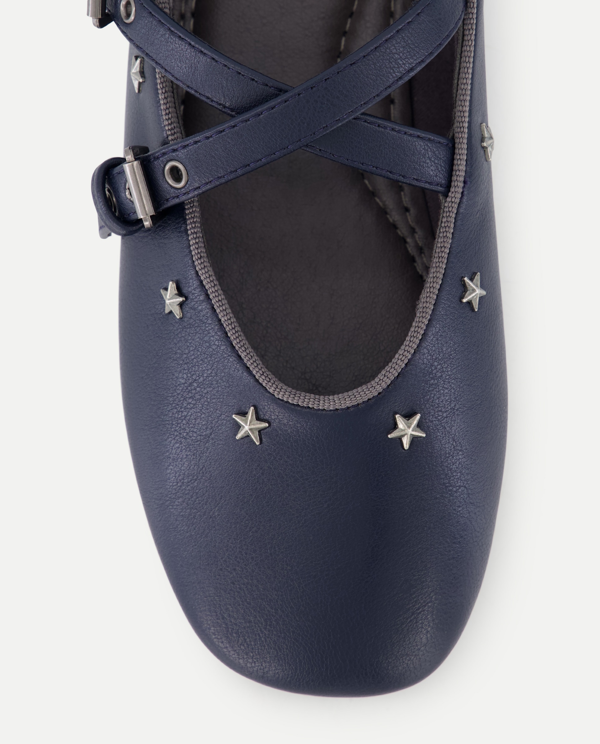 Sapatos de Presilha com Mini Tachas Azul-marinho-5