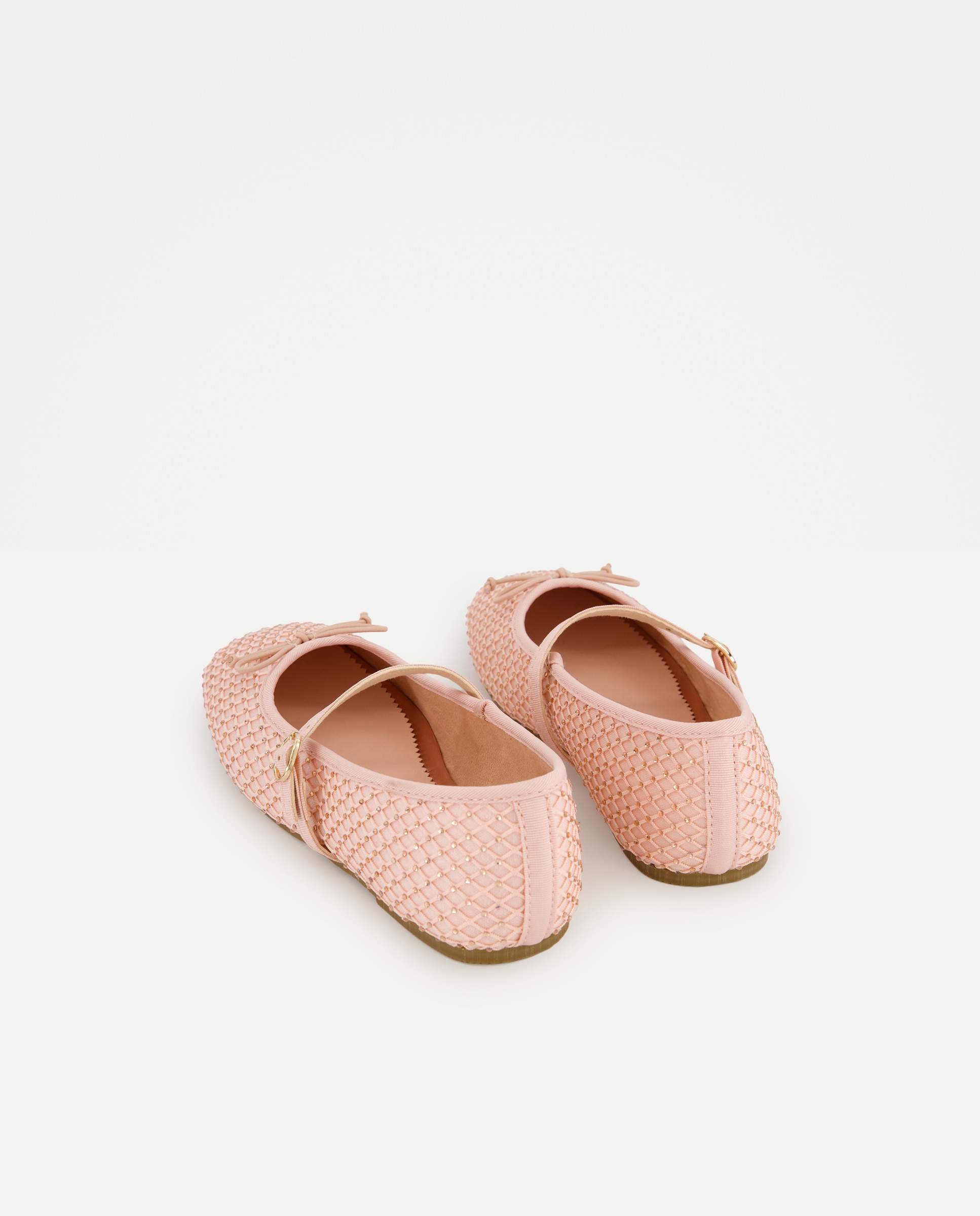 Sapatos de Presilha com Cristais 200 Rosa-3