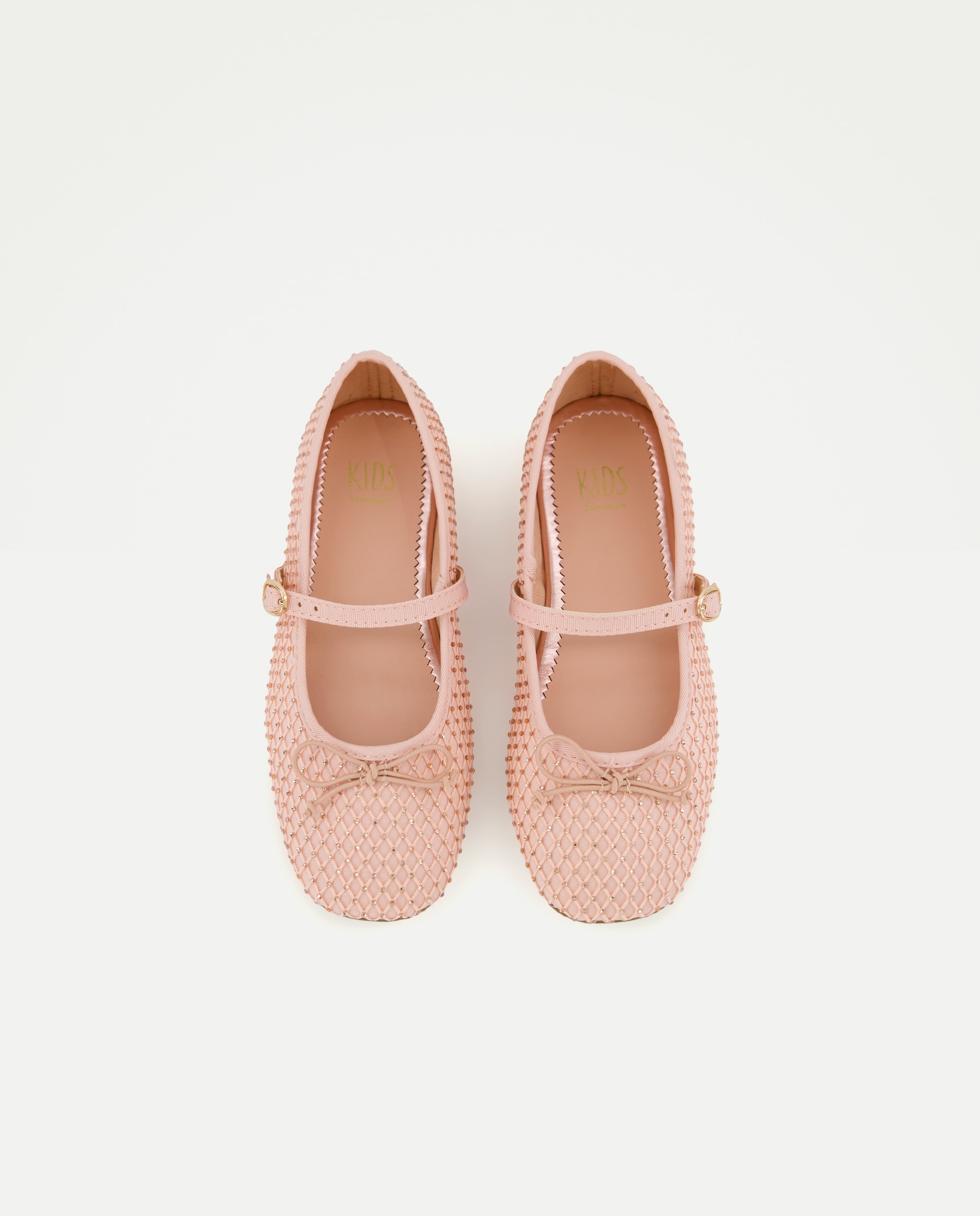 Sapatos de Presilha com Cristais 200 Rosa-4