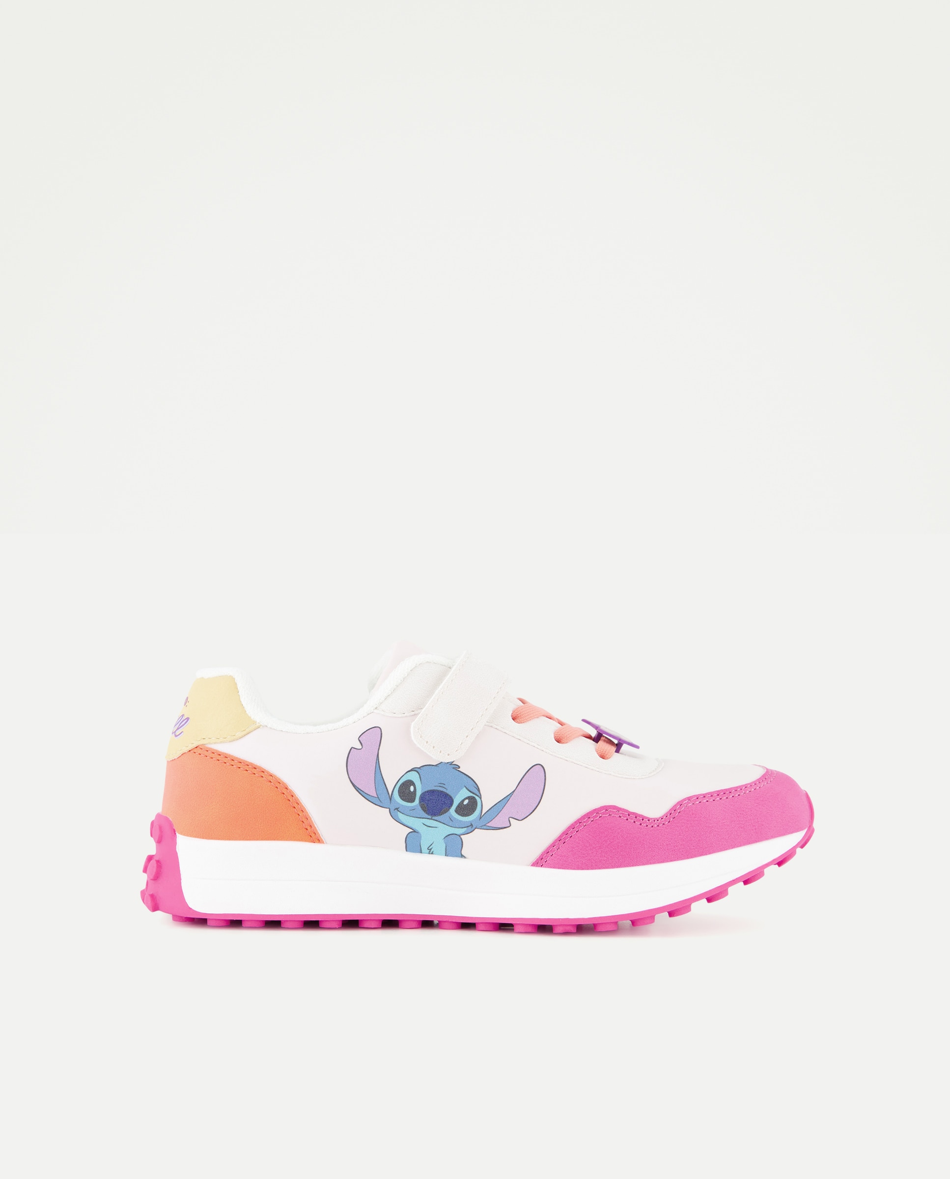 Sapatilhas de Painéis Stitch com Velcro e Biqueira Redonda Multicolor-1