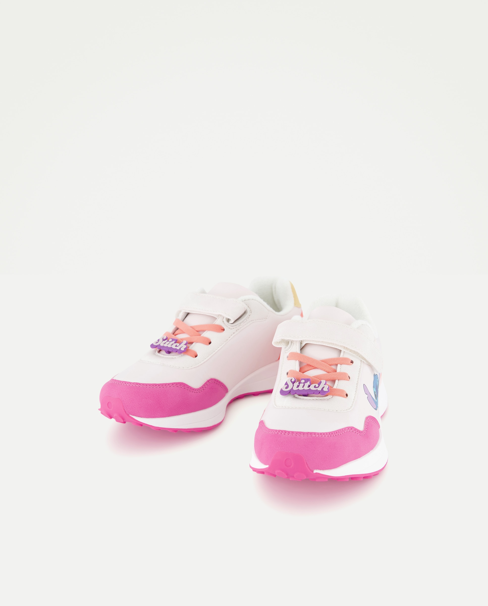 Sapatilhas de Painéis Stitch com Velcro e Biqueira Redonda Multicolor-2