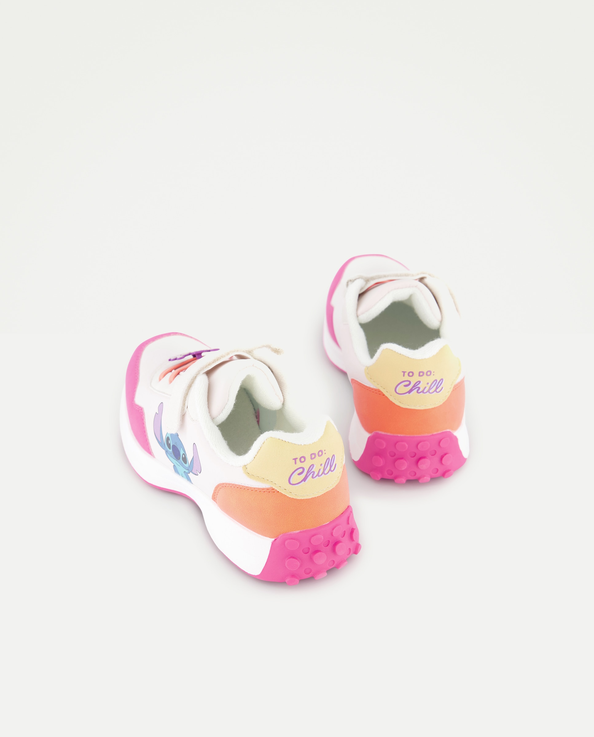 Sapatilhas de Painéis Stitch com Velcro e Biqueira Redonda Multicolor-3